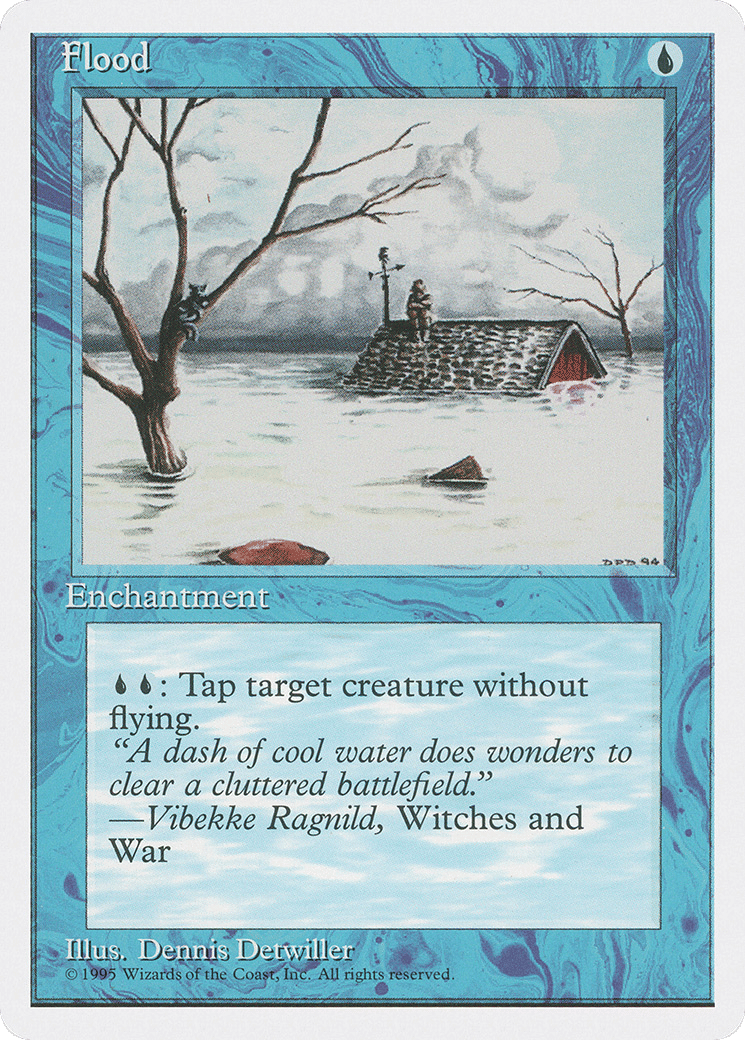 Flood — Fourth Edition — Magic: The Gathering