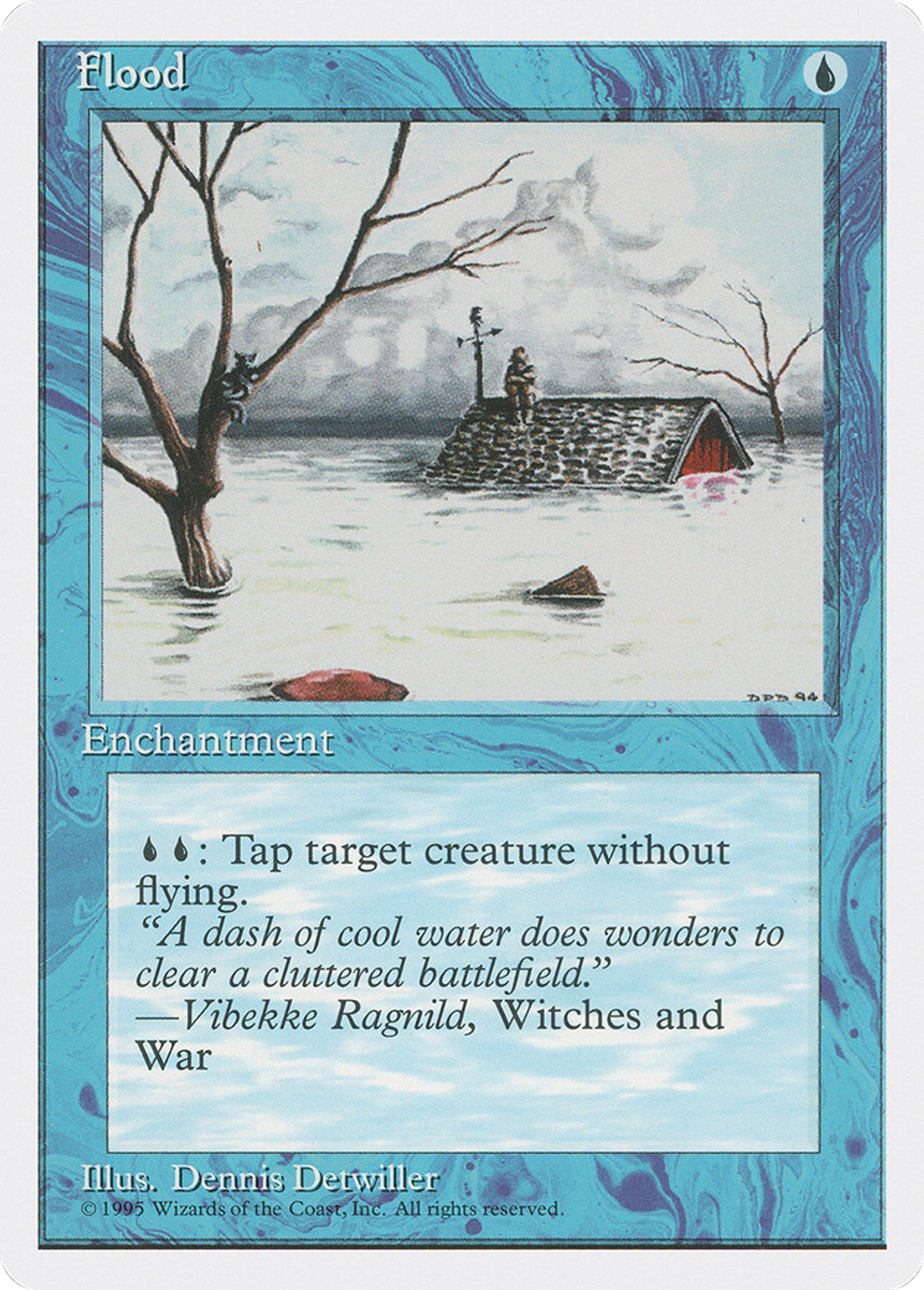 Flood — Fourth Edition — Magic: The Gathering