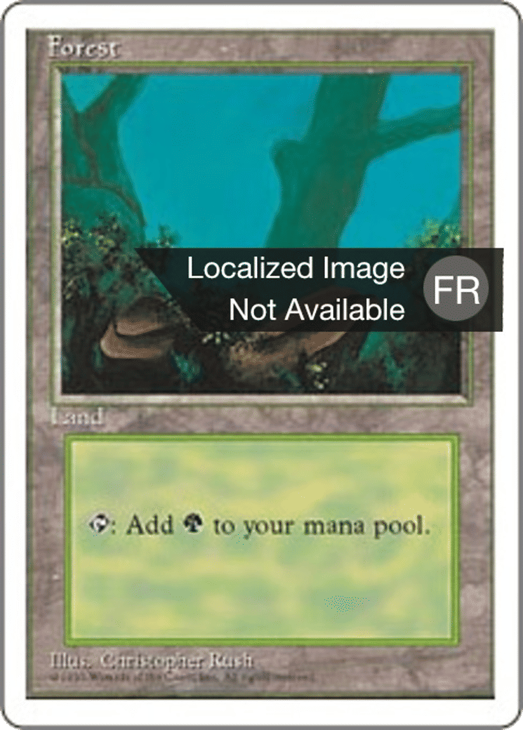Forêt — Fourth Edition — Magic: The Gathering