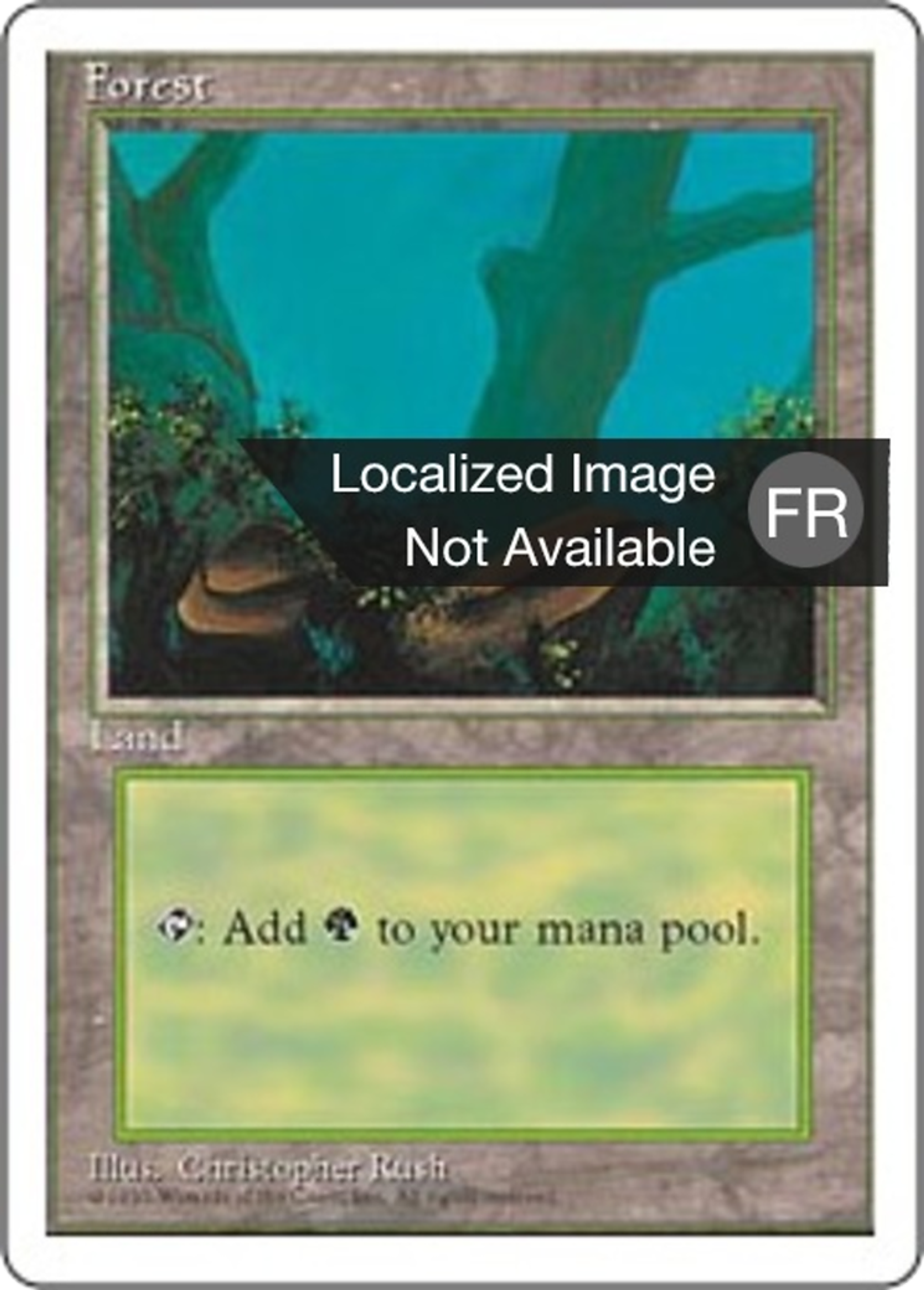 Forêt — Fourth Edition — Magic: The Gathering
