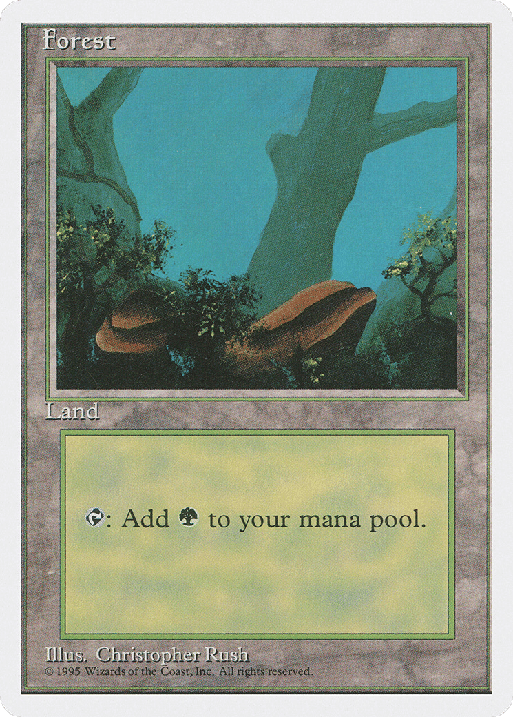 Forest — Fourth Edition — Magic: The Gathering