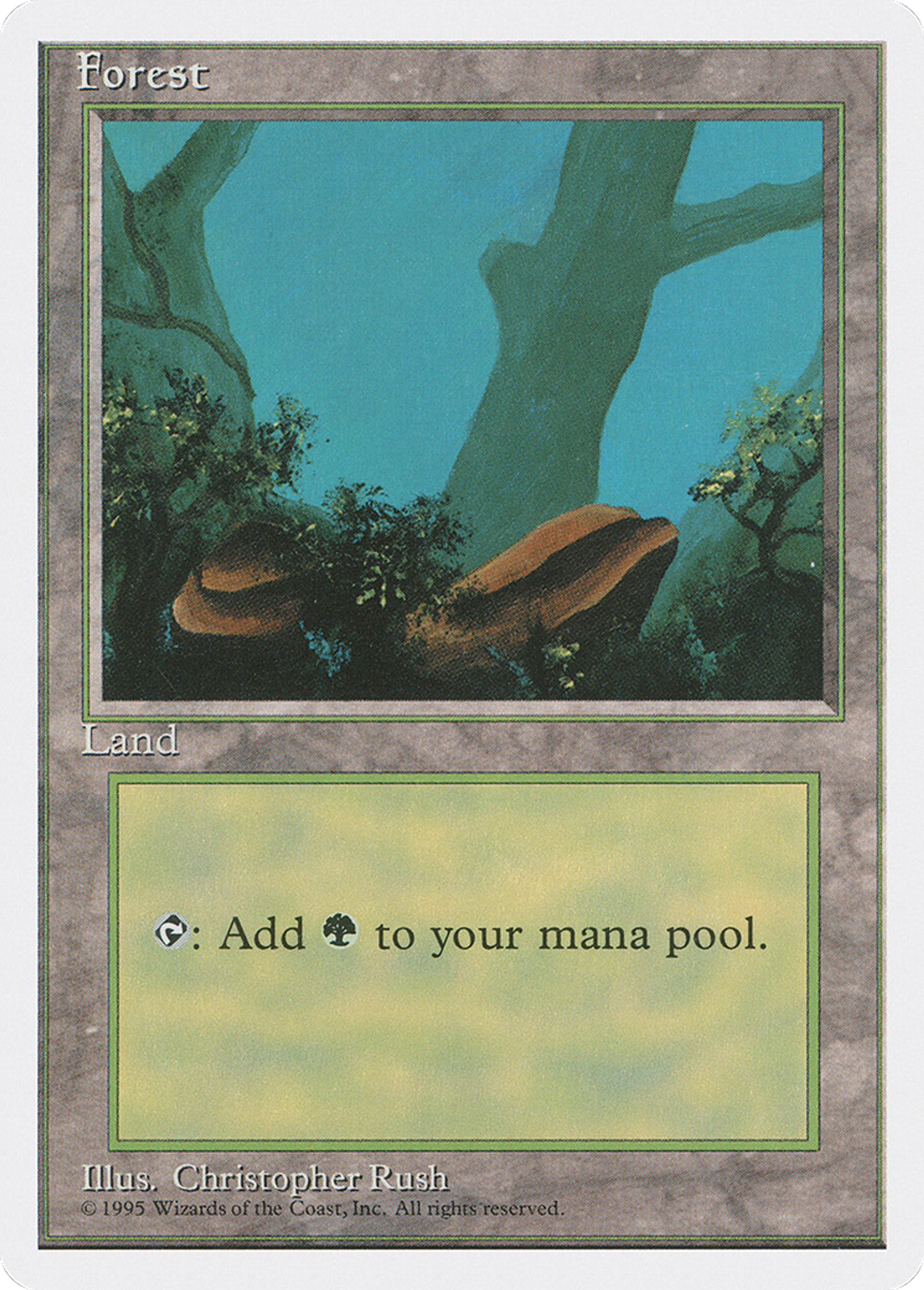 Forest — Fourth Edition — Magic: The Gathering