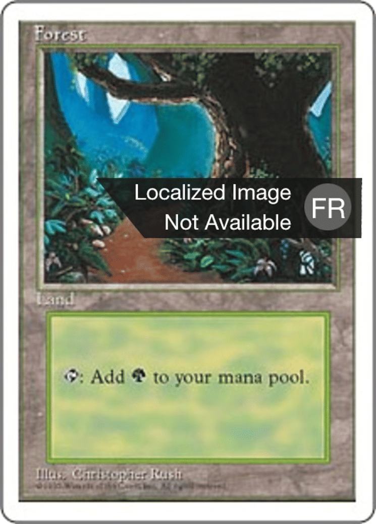 Forêt — Fourth Edition — Magic: The Gathering