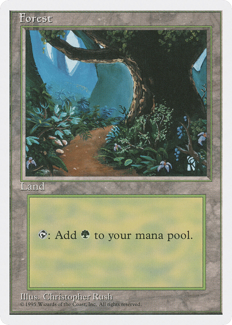 Forest — Fourth Edition — Magic: The Gathering
