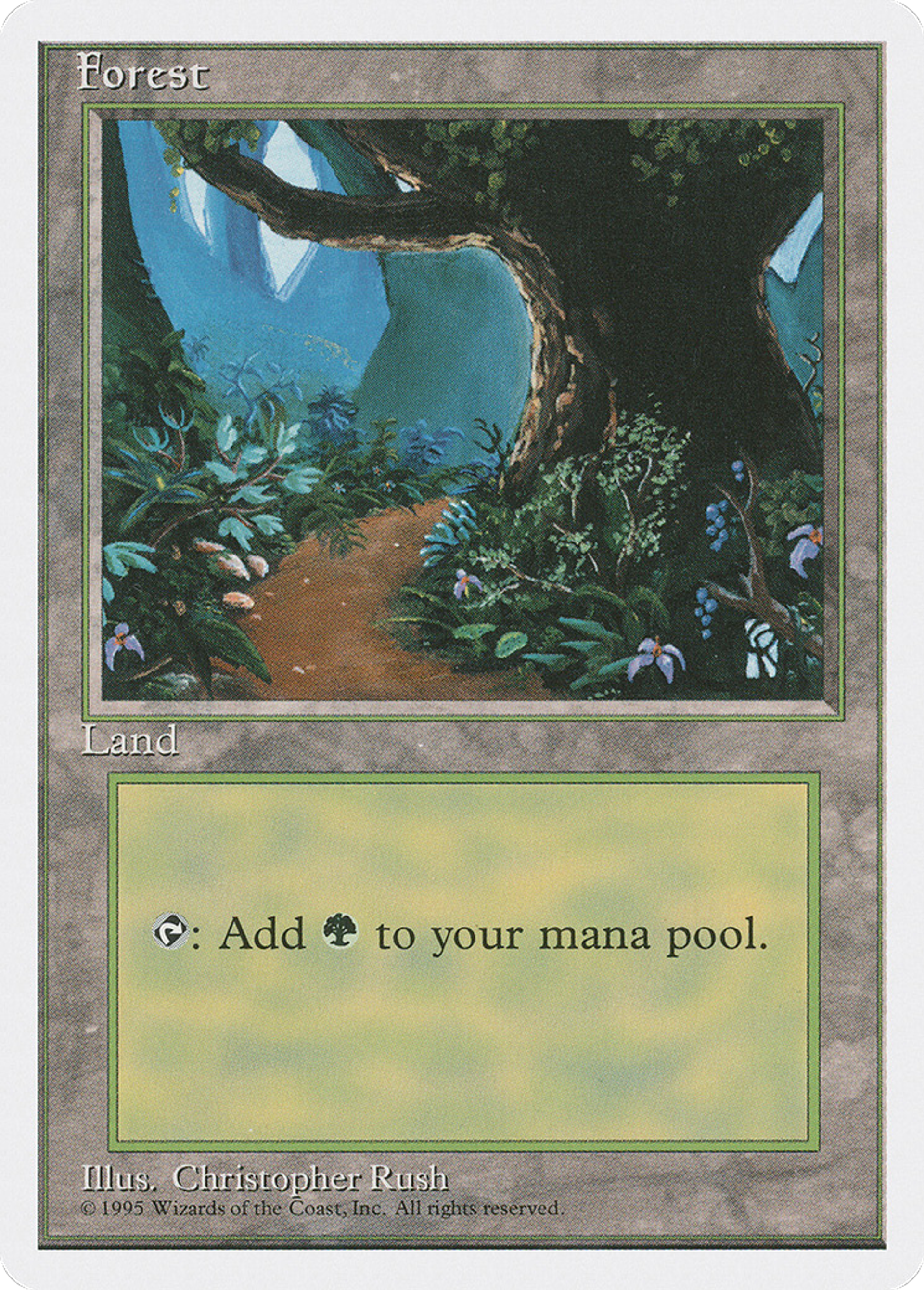 Forest — Fourth Edition — Magic: The Gathering