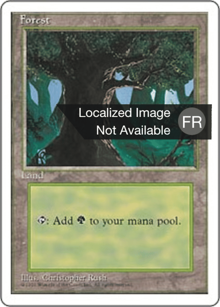 Forêt — Fourth Edition — Magic: The Gathering