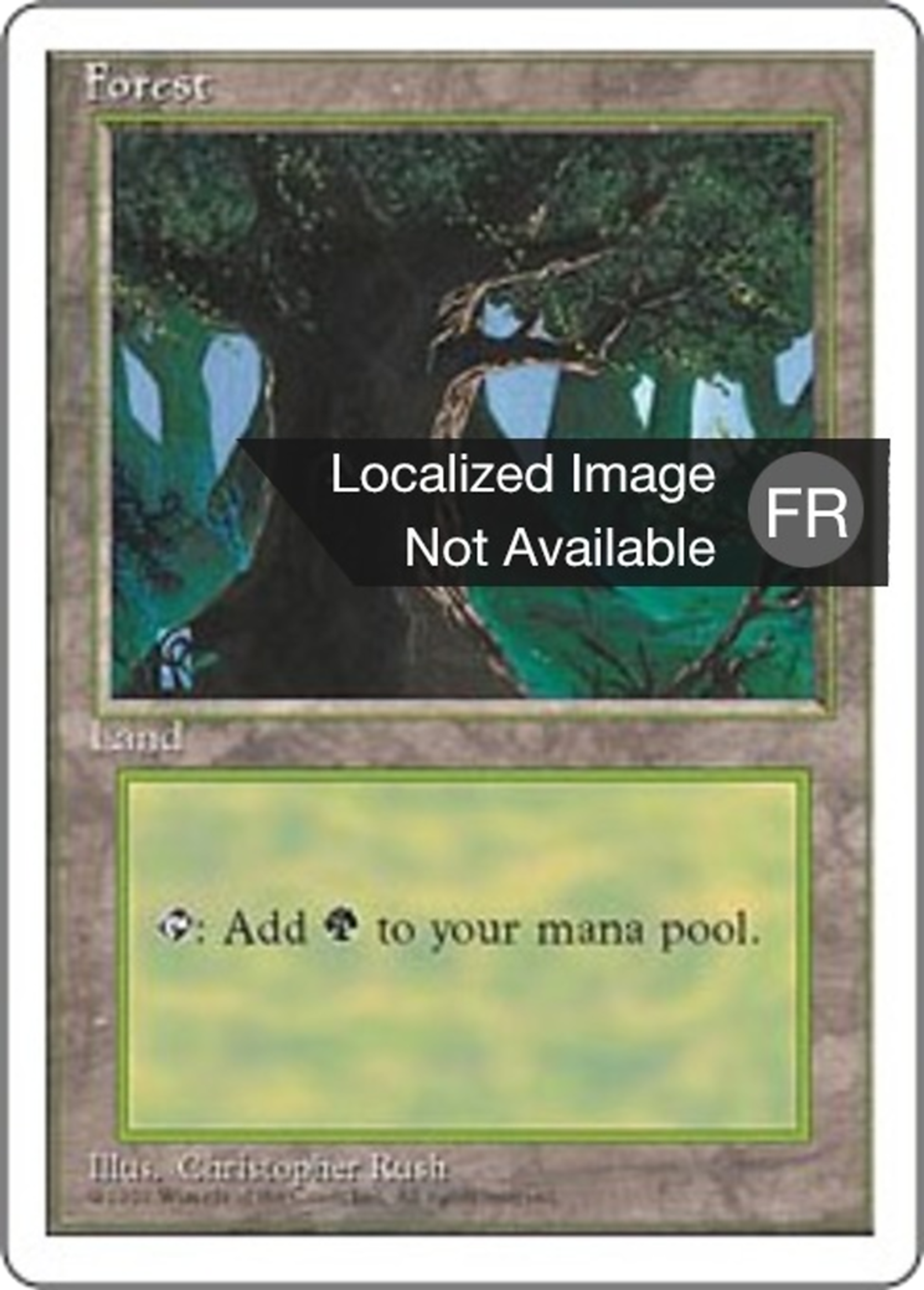 Forêt — Fourth Edition — Magic: The Gathering