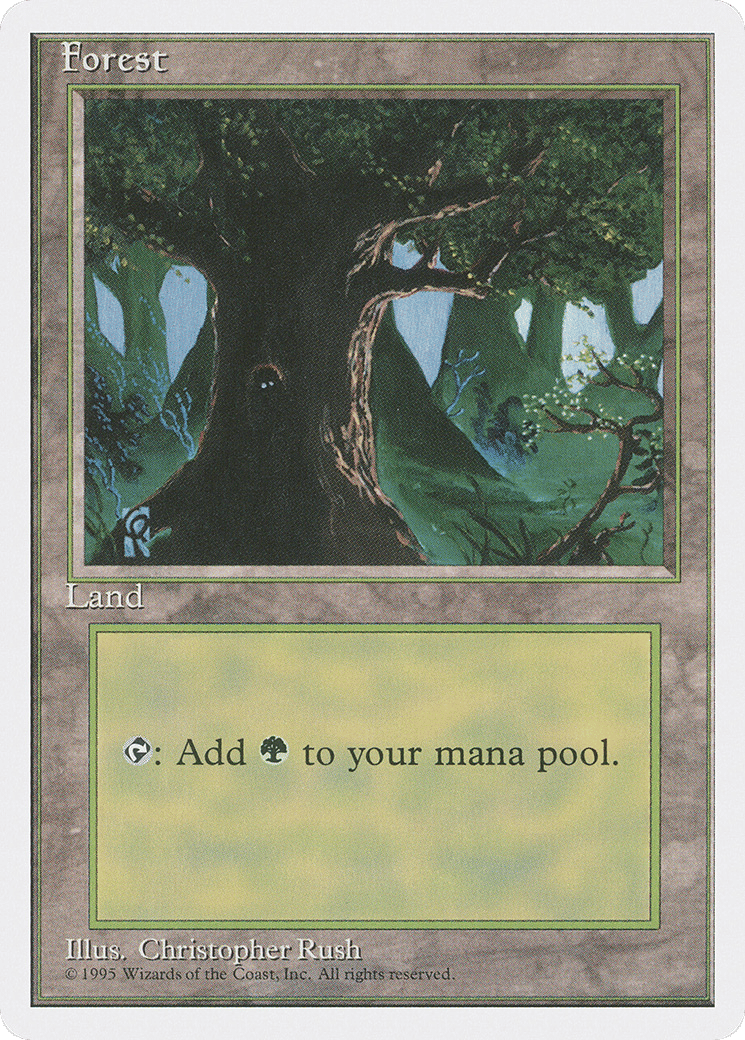 Forest — Fourth Edition — Magic: The Gathering