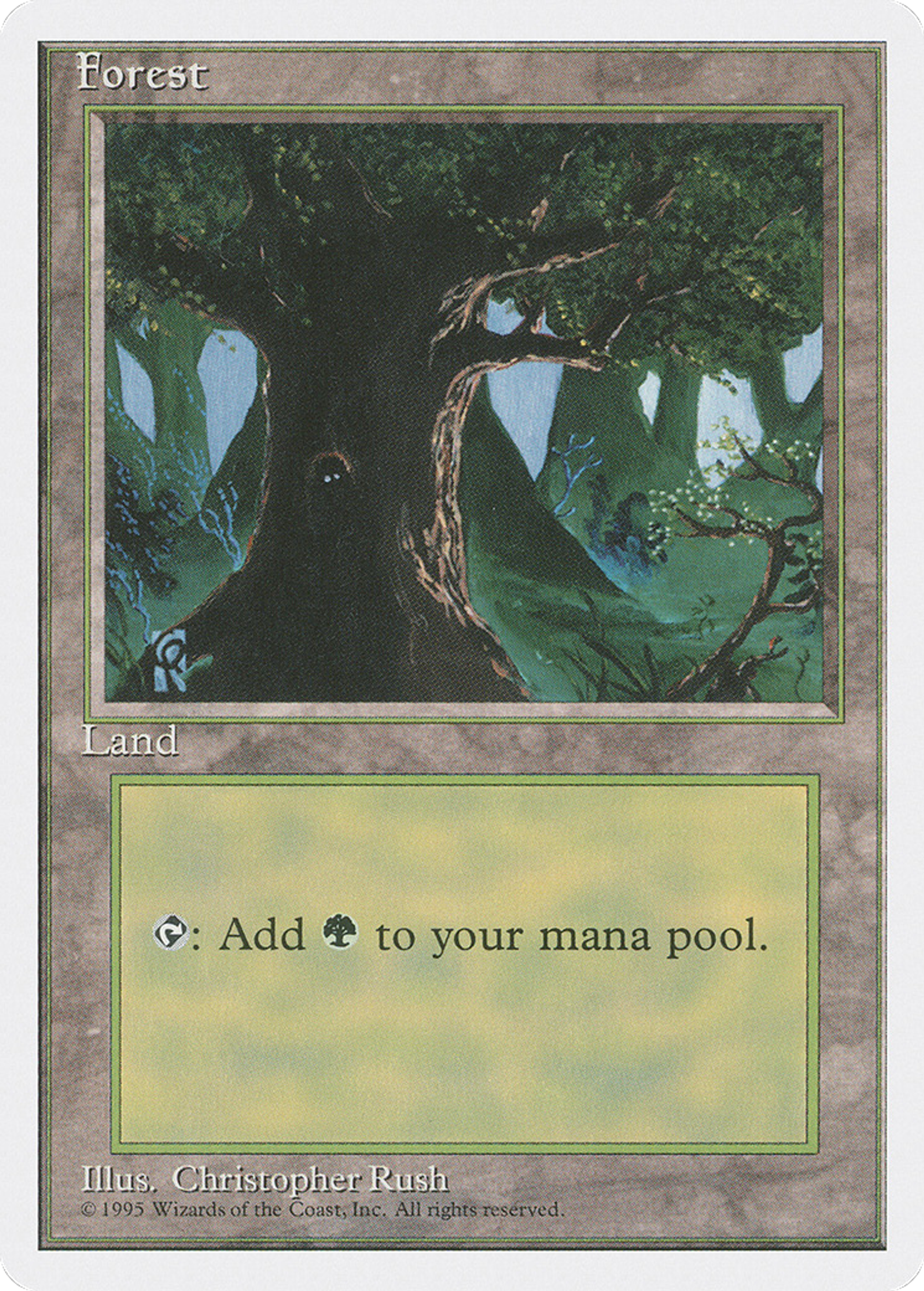 Forest — Fourth Edition — Magic: The Gathering