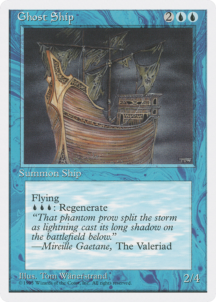 Ghost Ship — Fourth Edition — Magic: The Gathering