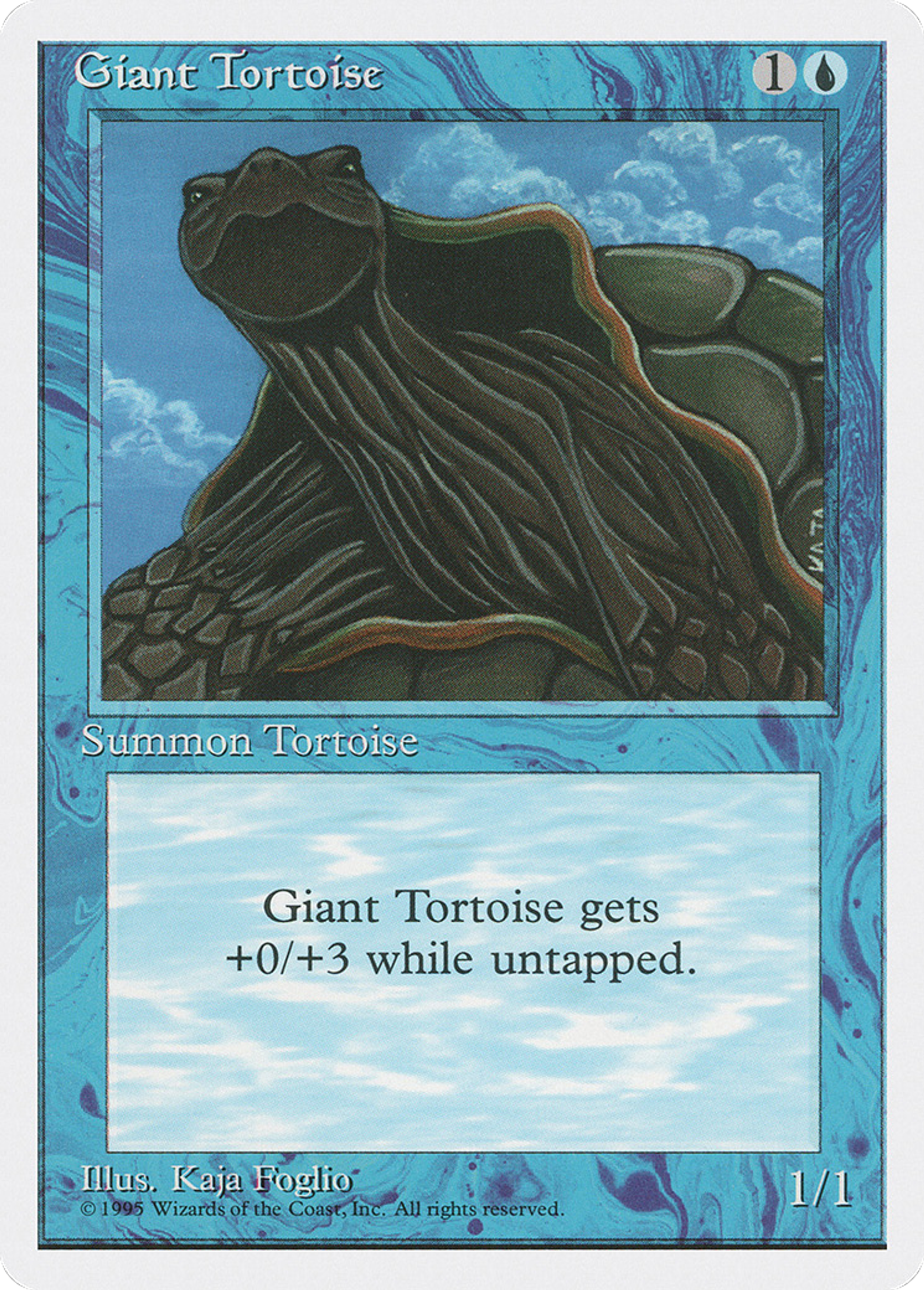 Giant Tortoise — Fourth Edition — Magic: The Gathering