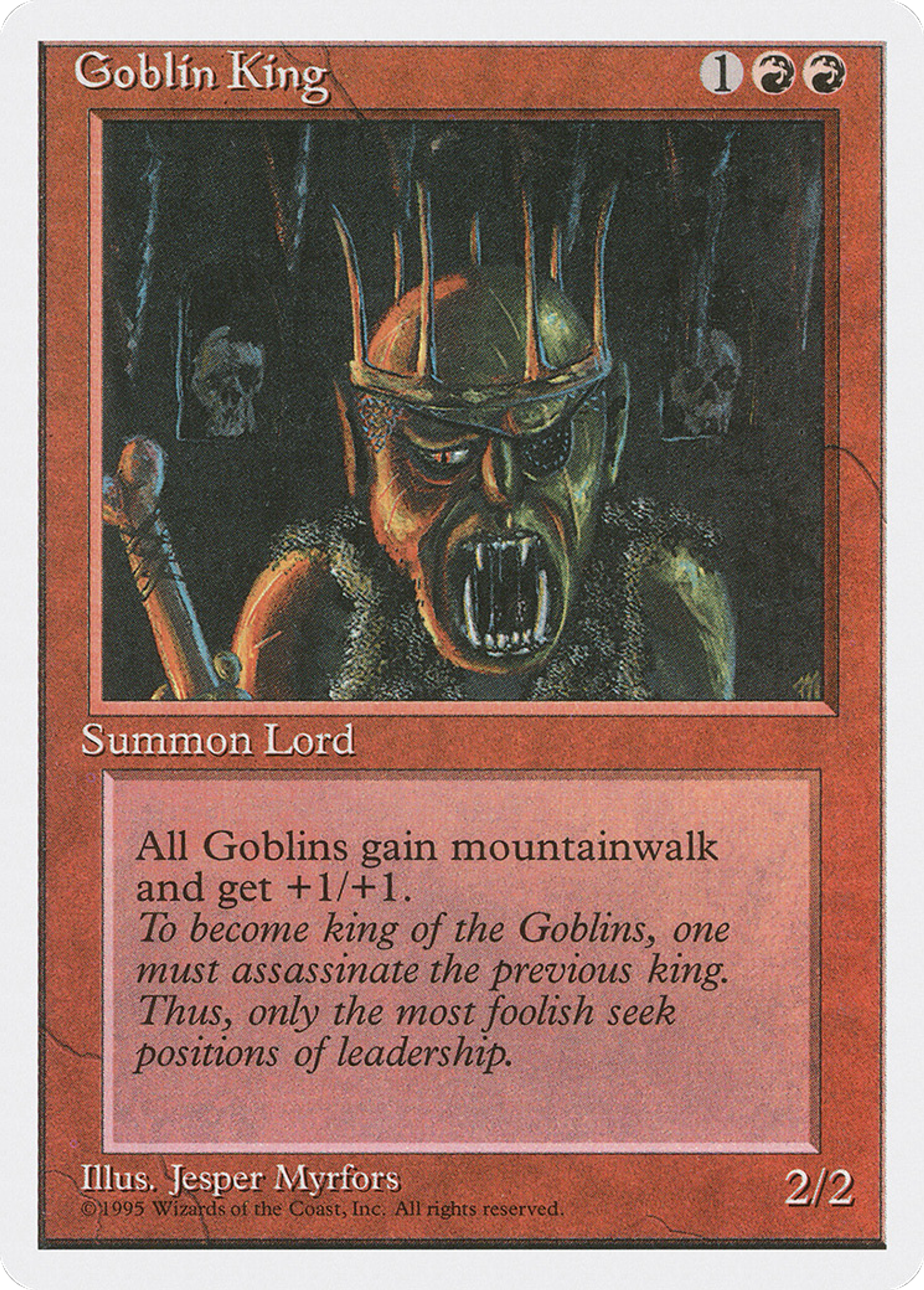 Goblin King — Fourth Edition — Magic: The Gathering