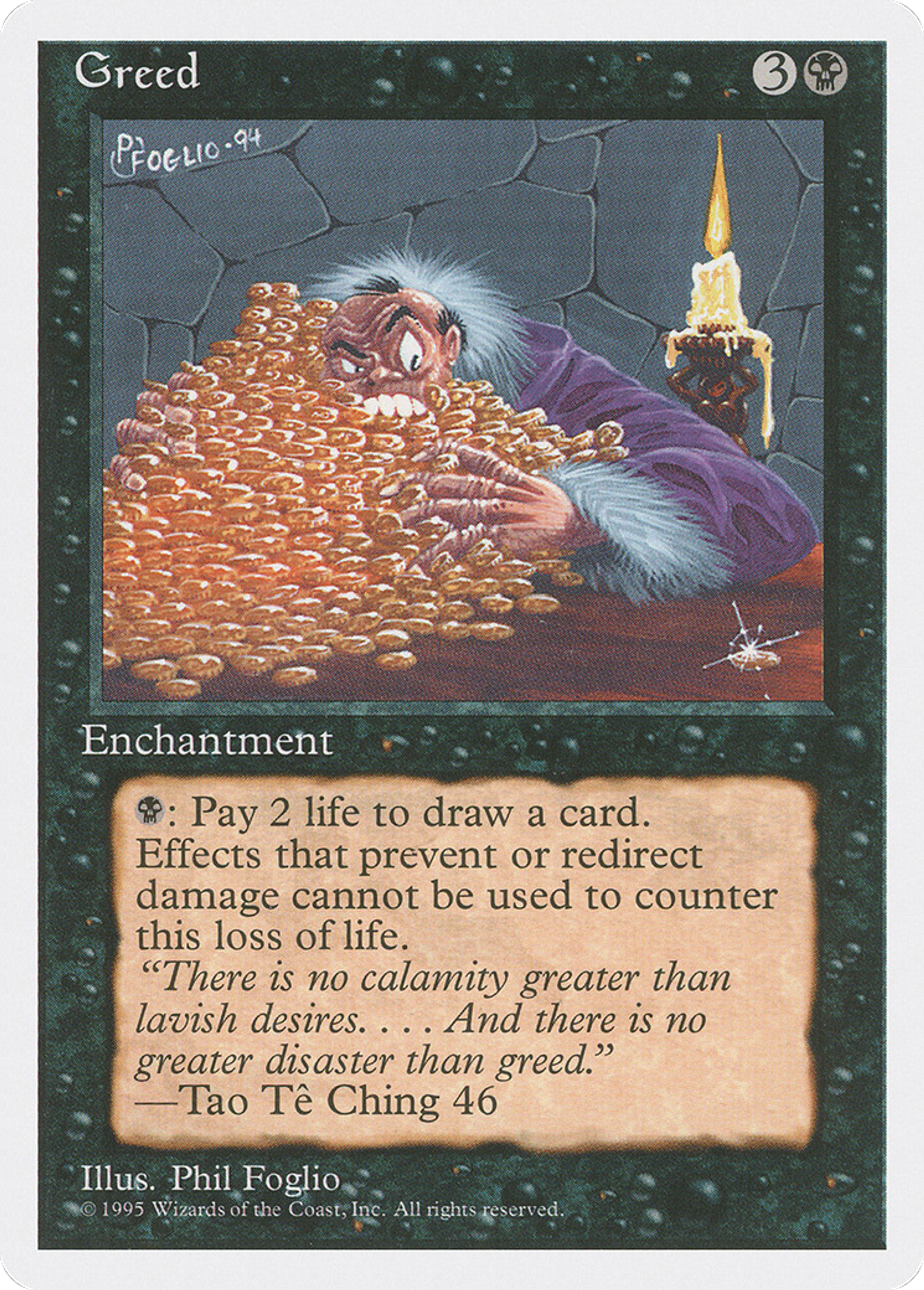 Greed — Fourth Edition — Magic: The Gathering