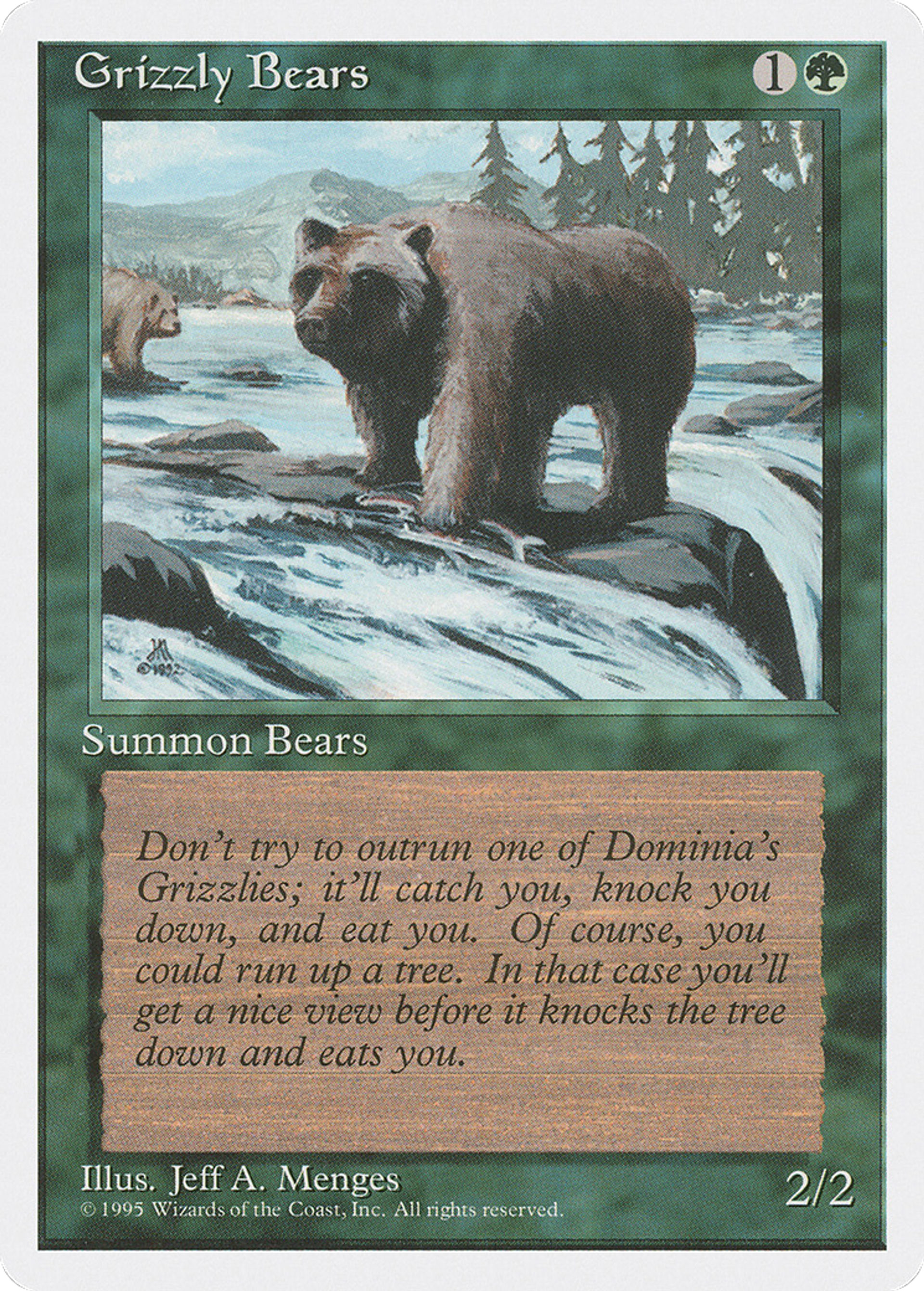 Grizzly Bears — Fourth Edition — Magic: The Gathering