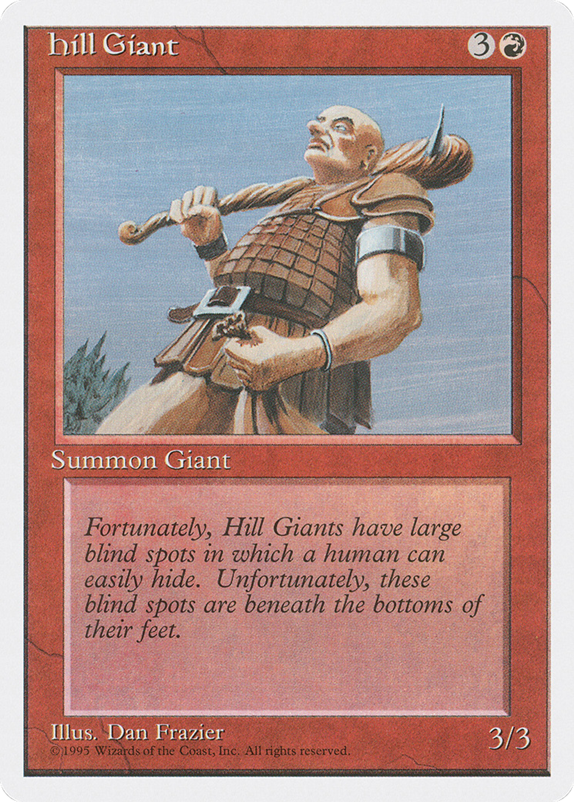 Hill Giant — Fourth Edition — Magic: The Gathering