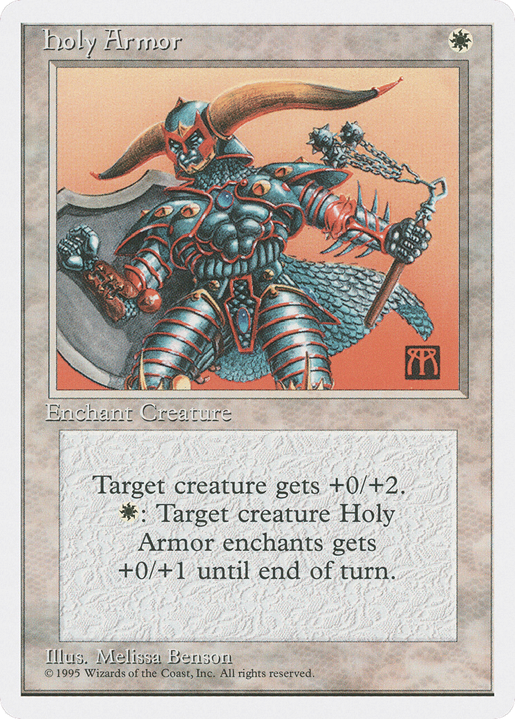 Holy Armor — Fourth Edition — Magic: The Gathering