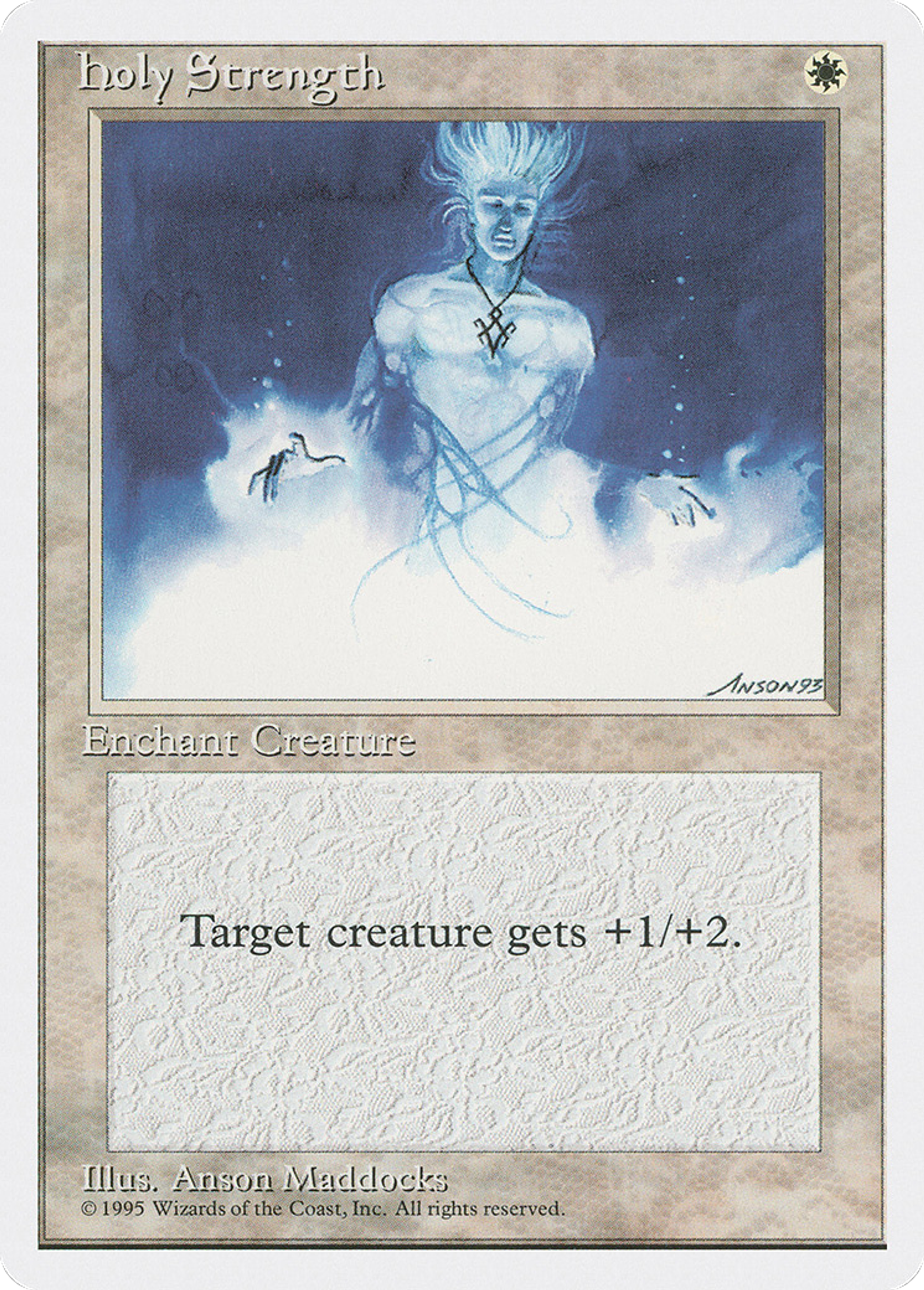 Holy Strength — Fourth Edition — Magic: The Gathering