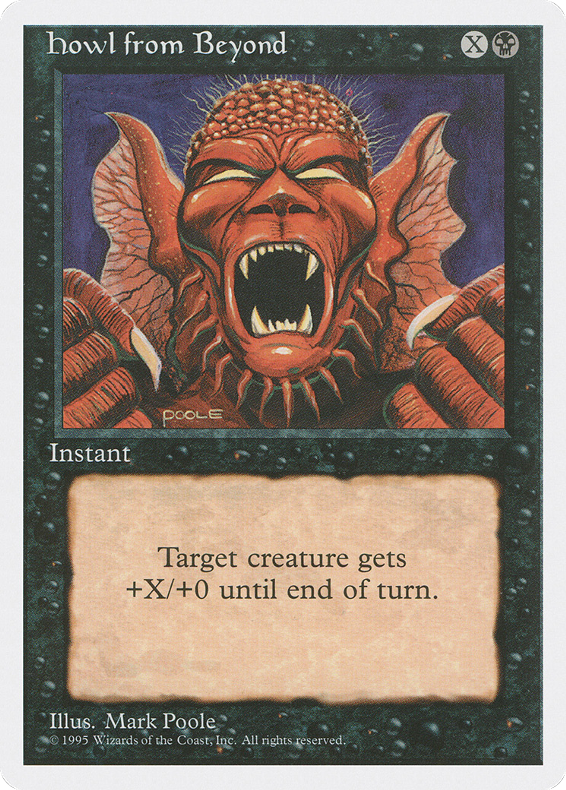 Howl from Beyond — Fourth Edition — Magic: The Gathering