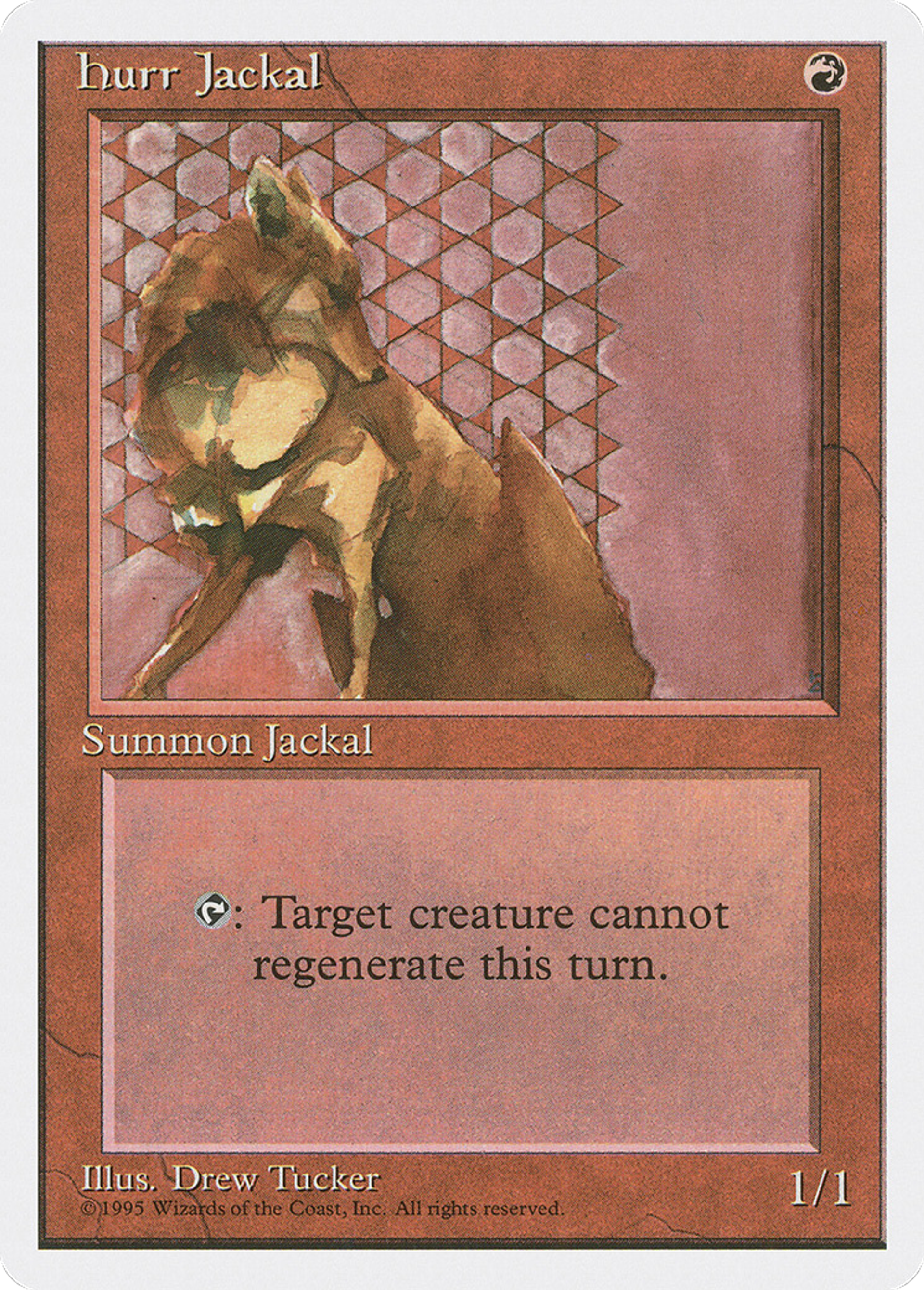 Hurr Jackal — Fourth Edition — Magic: The Gathering
