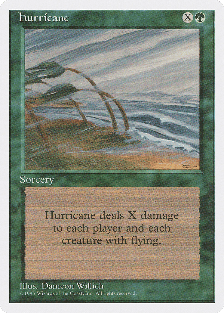 Hurricane — Fourth Edition — Magic: The Gathering