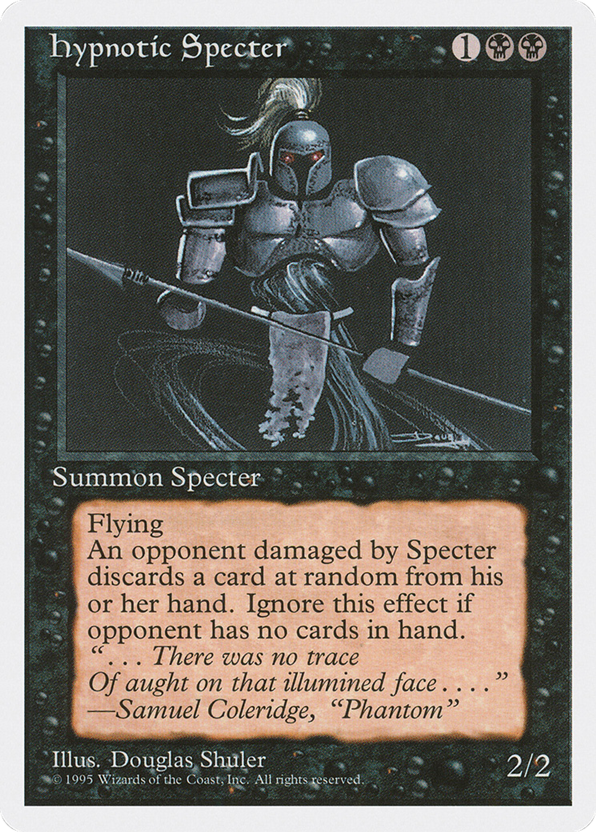 Hypnotic Specter — Fourth Edition — Magic: The Gathering