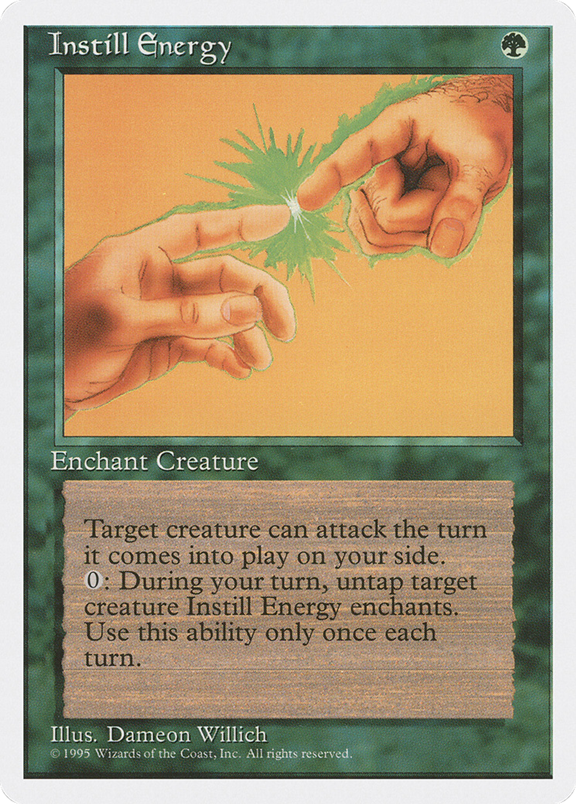 Instill Energy — Fourth Edition — Magic: The Gathering