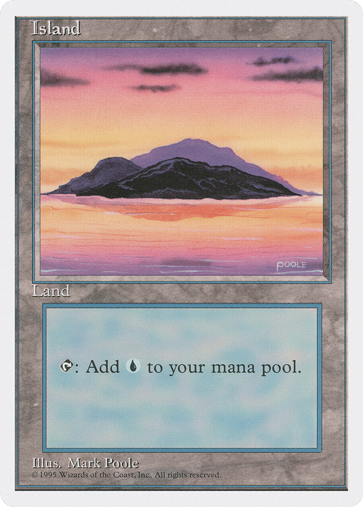 Island — Fourth Edition — Magic: The Gathering