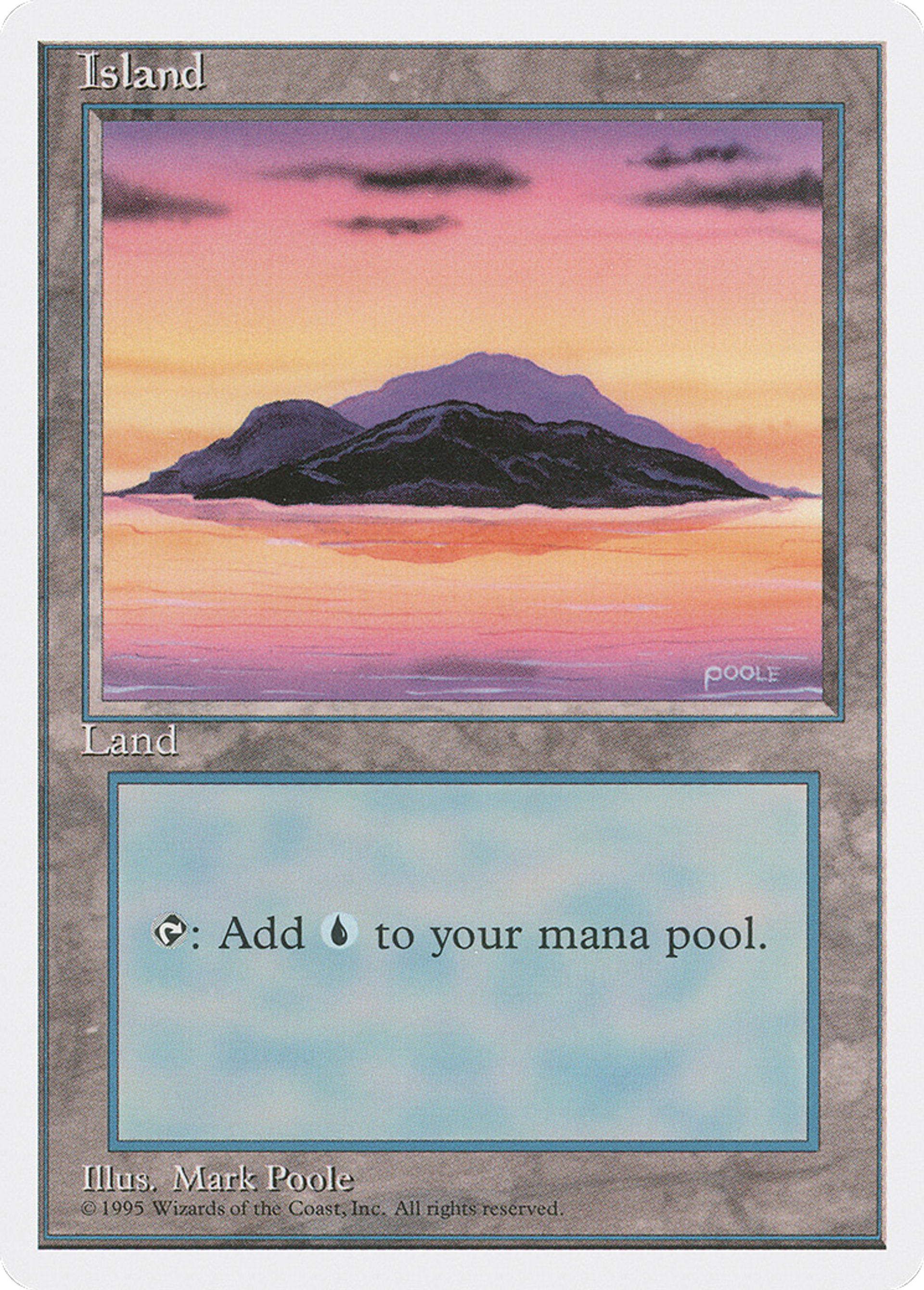 Island — Fourth Edition — Magic: The Gathering