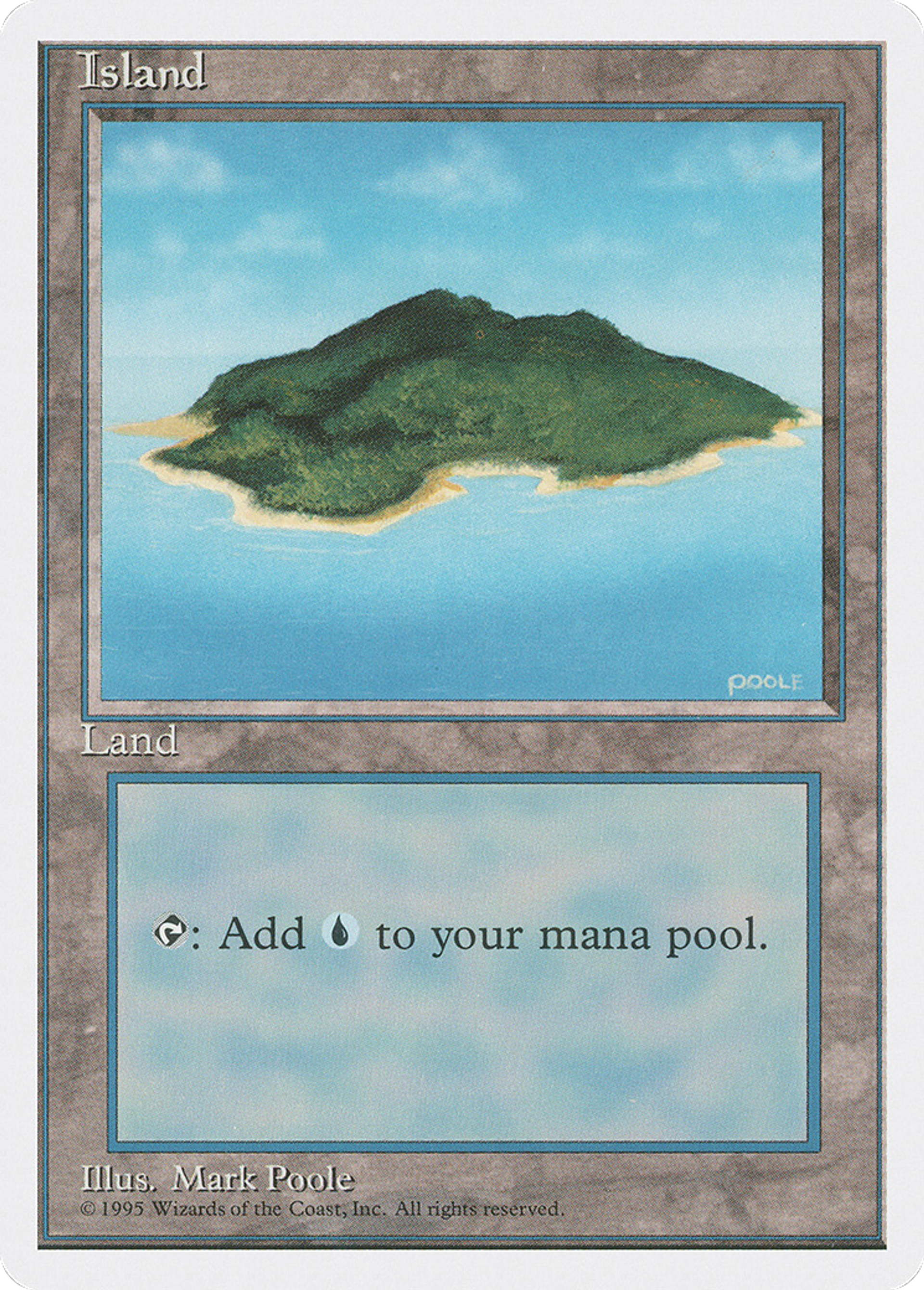 Island — Fourth Edition — Magic: The Gathering