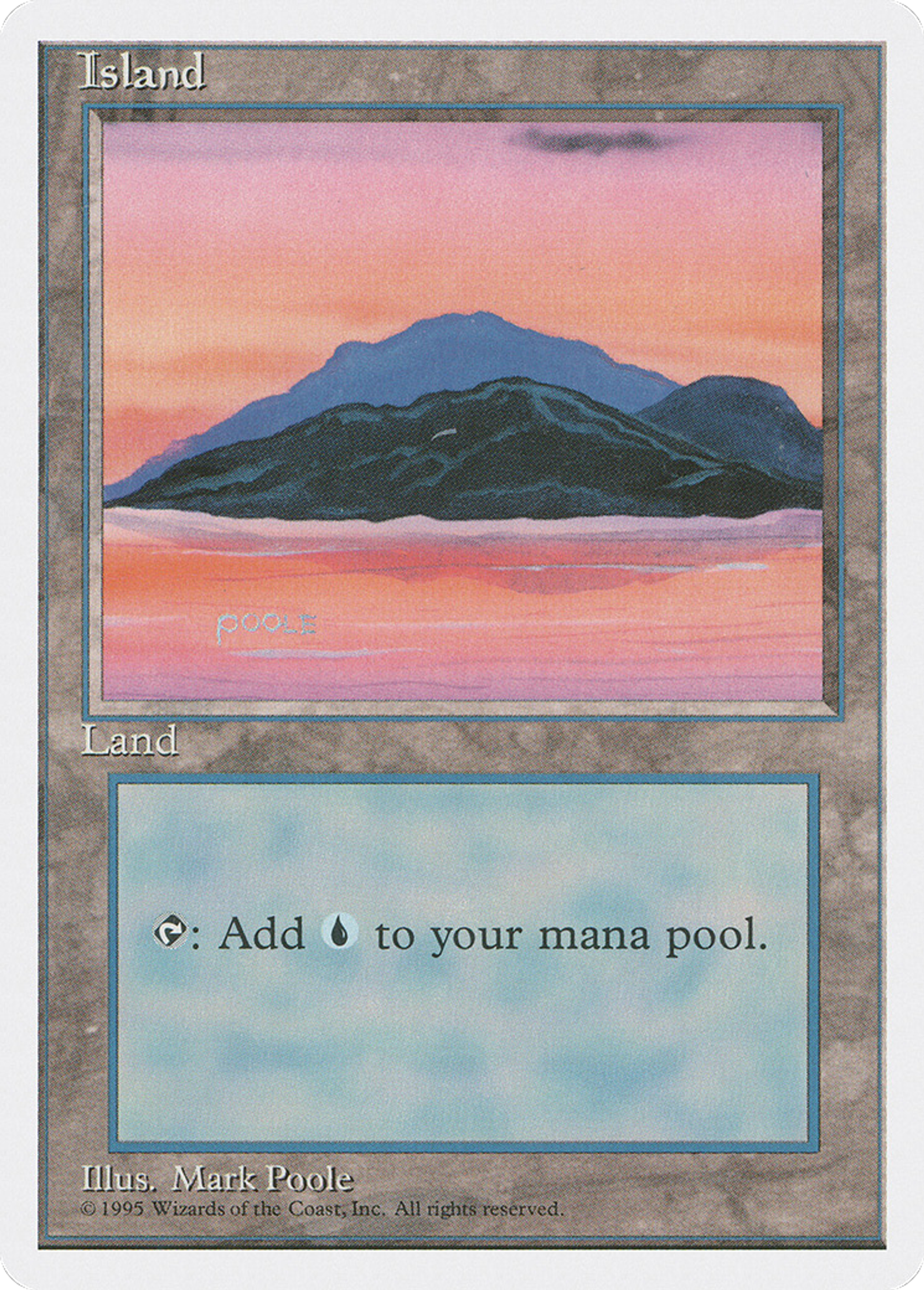 Island — Fourth Edition — Magic: The Gathering