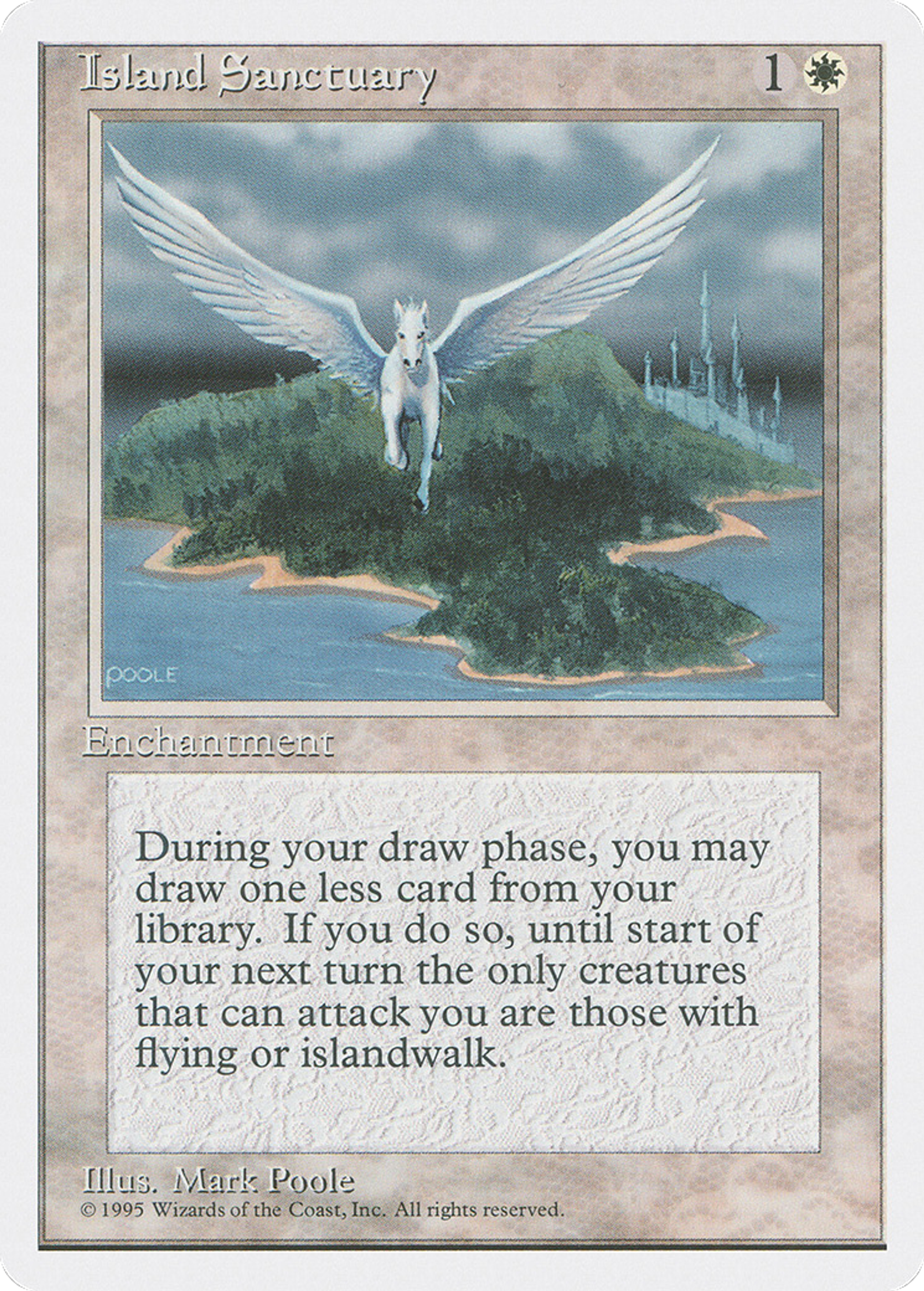 Island Sanctuary — Fourth Edition — Magic: The Gathering