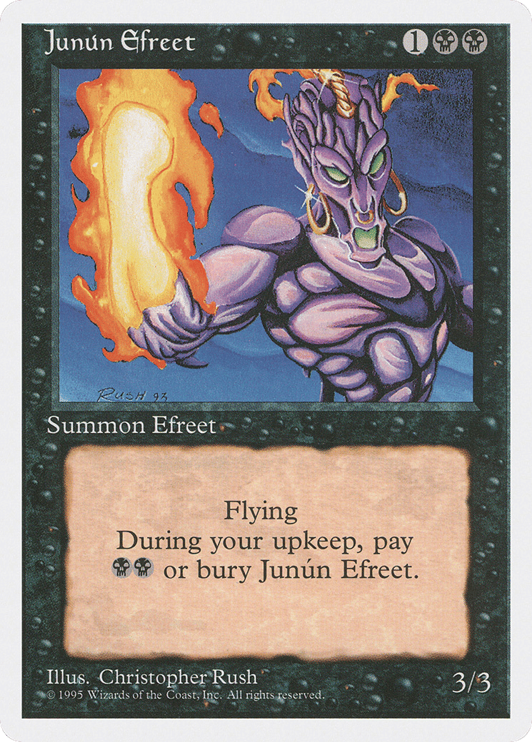 Junún Efreet — Fourth Edition — Magic: The Gathering