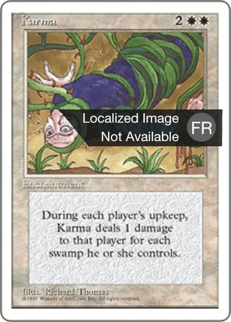 Karma — Fourth Edition — Magic: The Gathering
