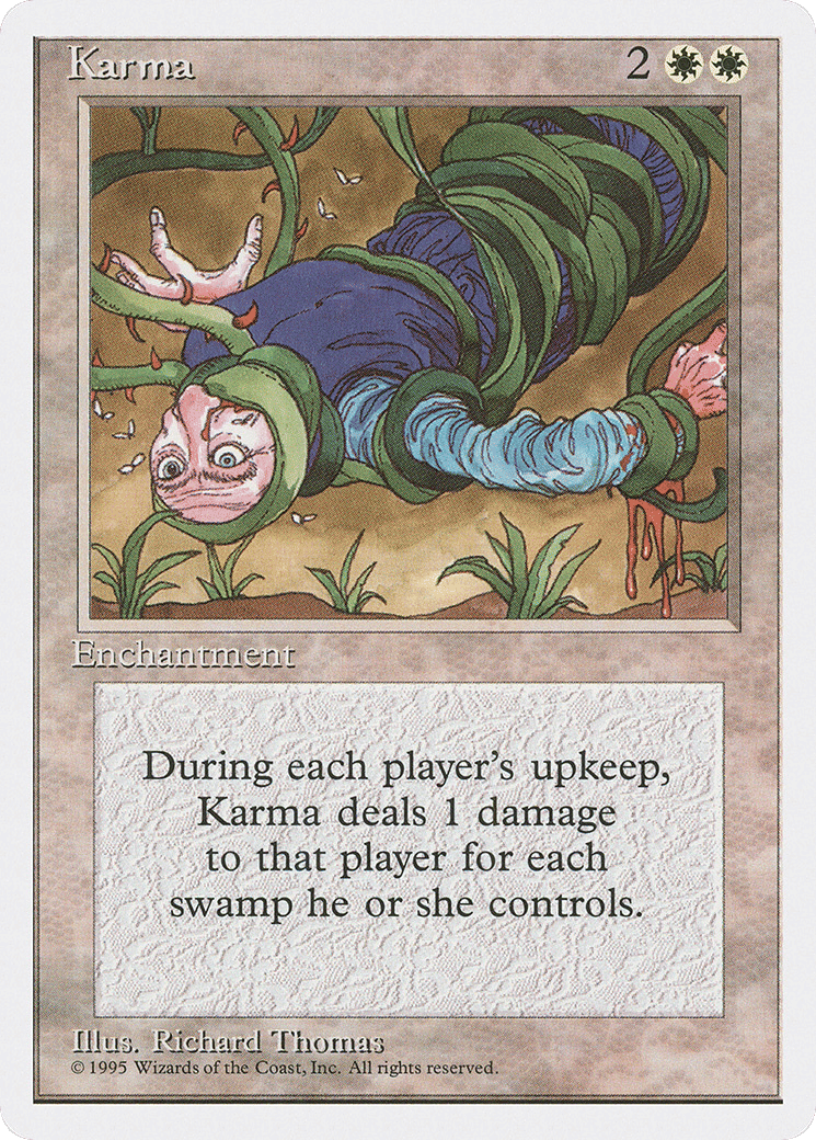 Karma — Fourth Edition — Magic: The Gathering