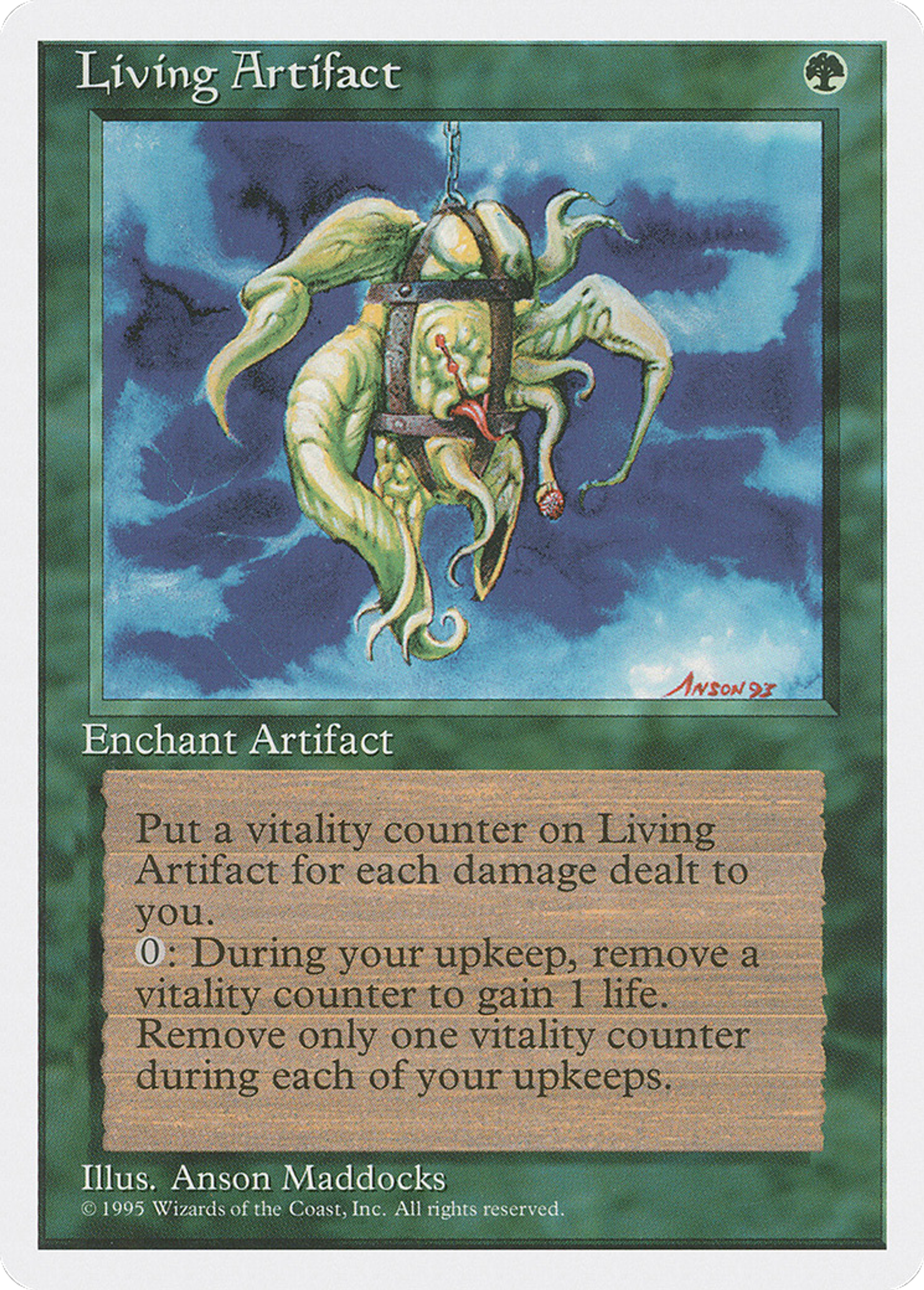 Living Artifact — Fourth Edition — Magic: The Gathering
