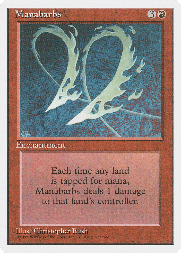 Manabarbs — Fourth Edition — Magic: The Gathering