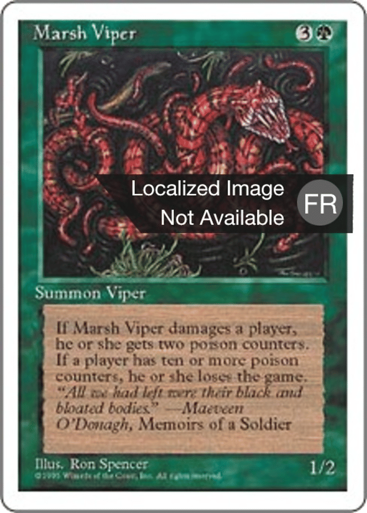 Vipère des marais — Fourth Edition — Magic: The Gathering