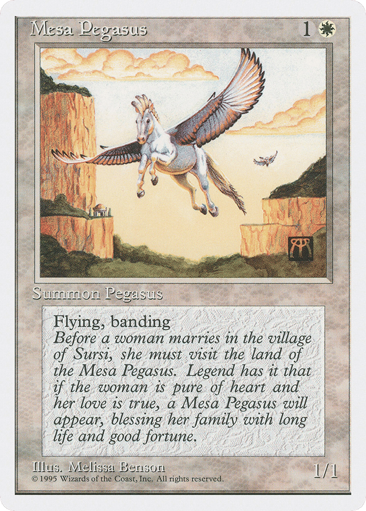 Mesa Pegasus — Fourth Edition — Magic: The Gathering