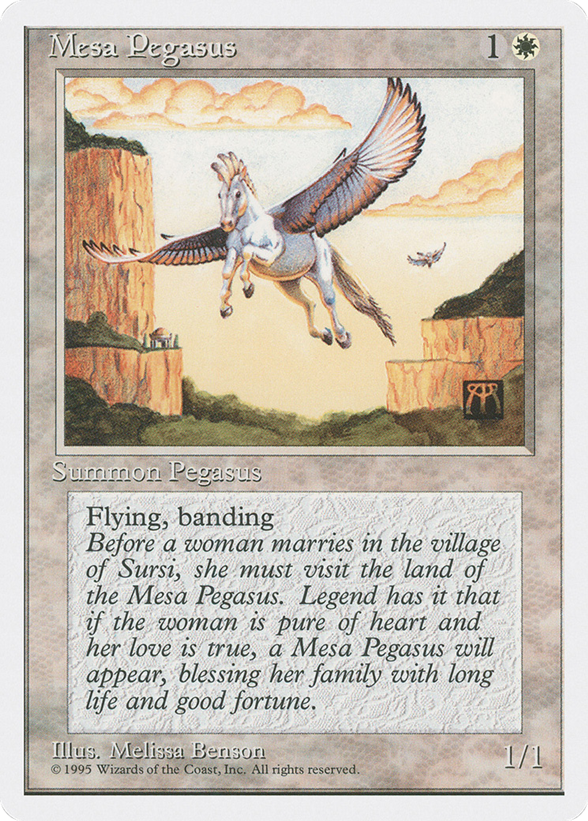 Mesa Pegasus — Fourth Edition — Magic: The Gathering