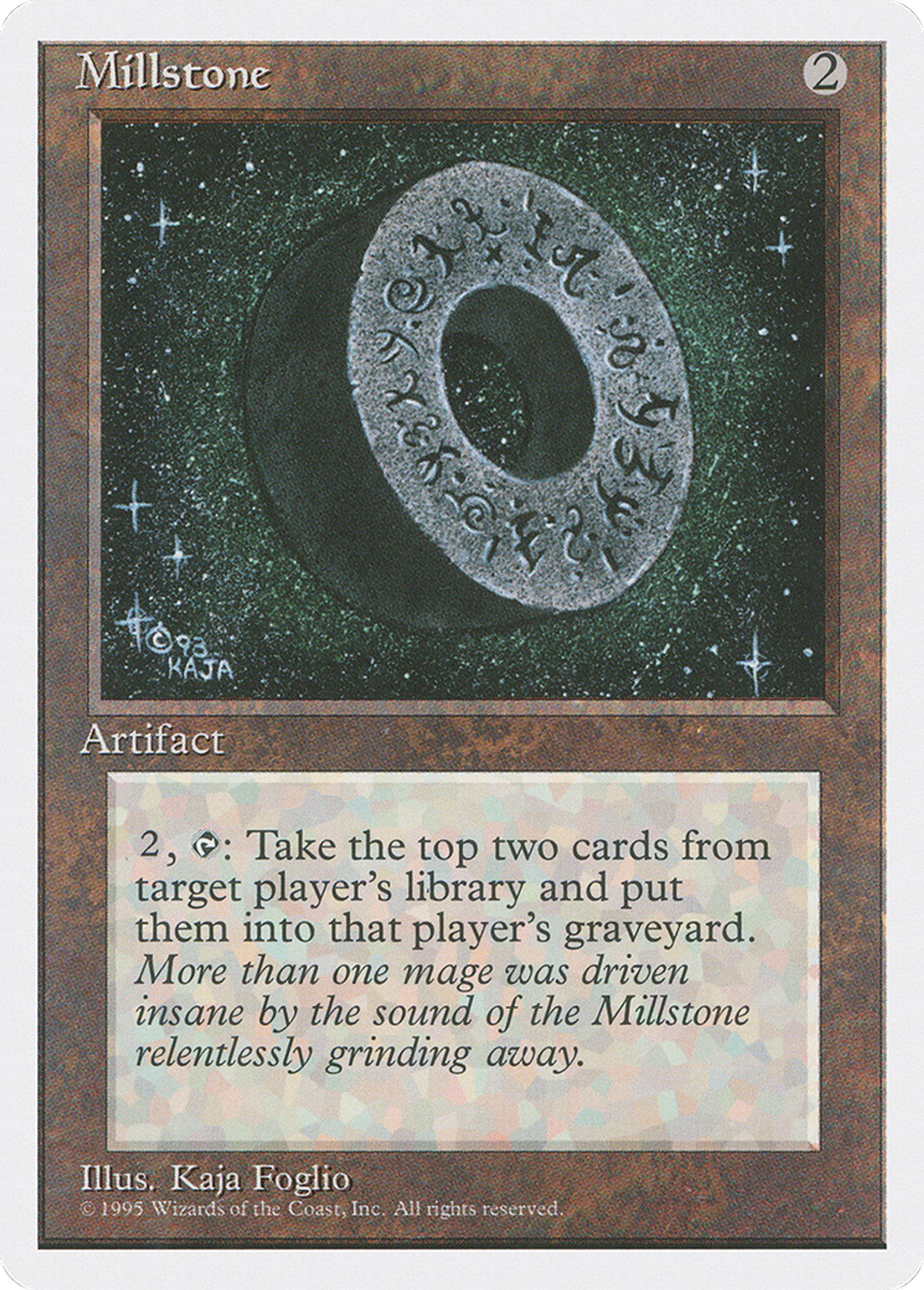 Millstone — Fourth Edition — Magic: The Gathering