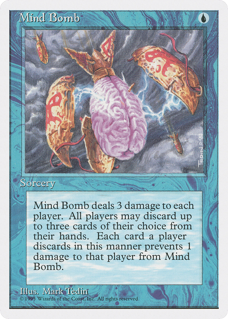 Mind Bomb — Fourth Edition — Magic: The Gathering