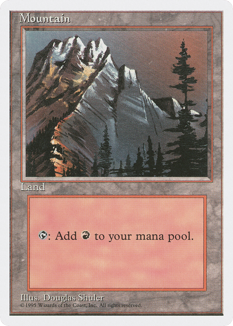 Mountain — Fourth Edition — Magic: The Gathering