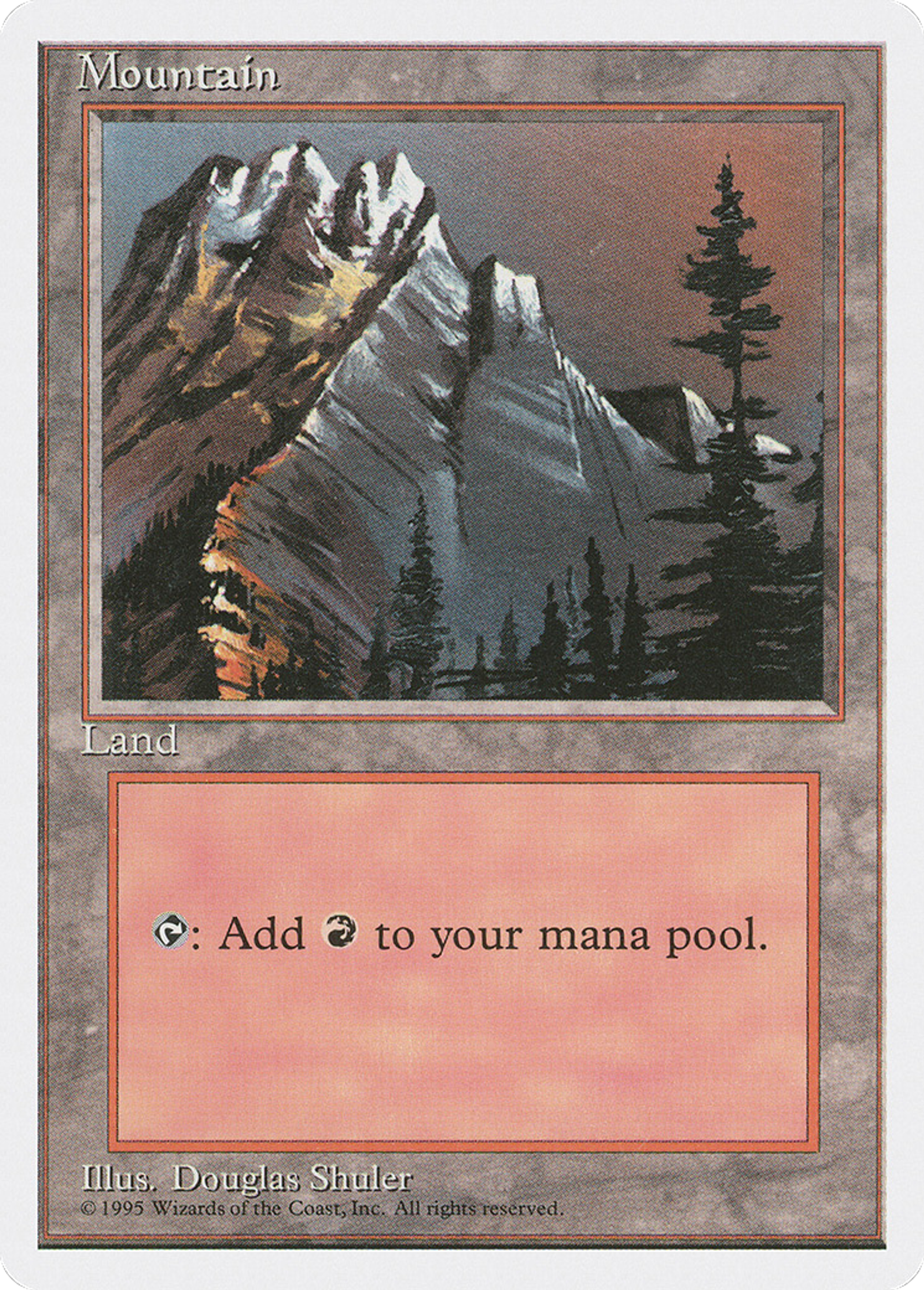 Mountain — Fourth Edition — Magic: The Gathering
