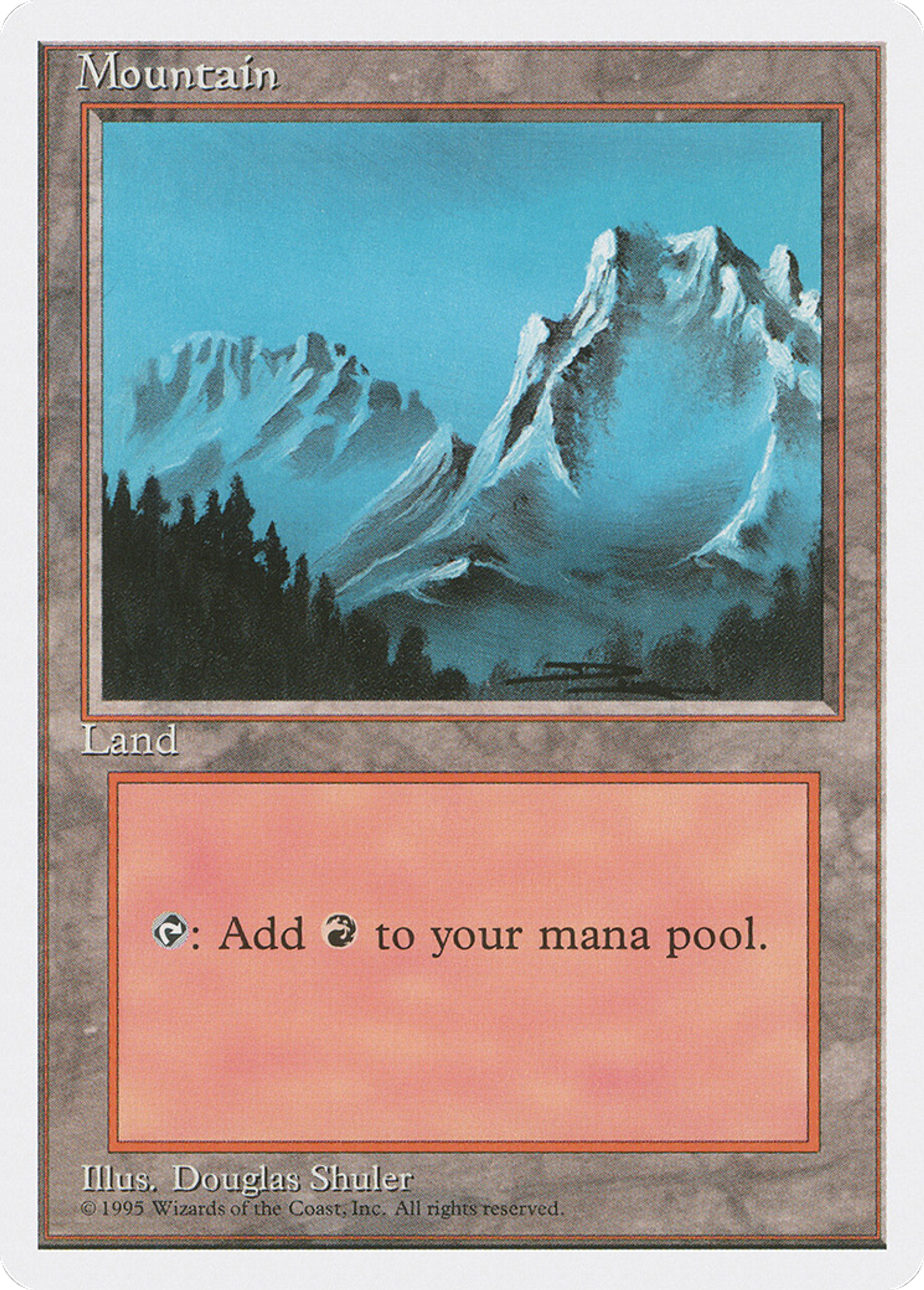 Mountain — Fourth Edition — Magic: The Gathering