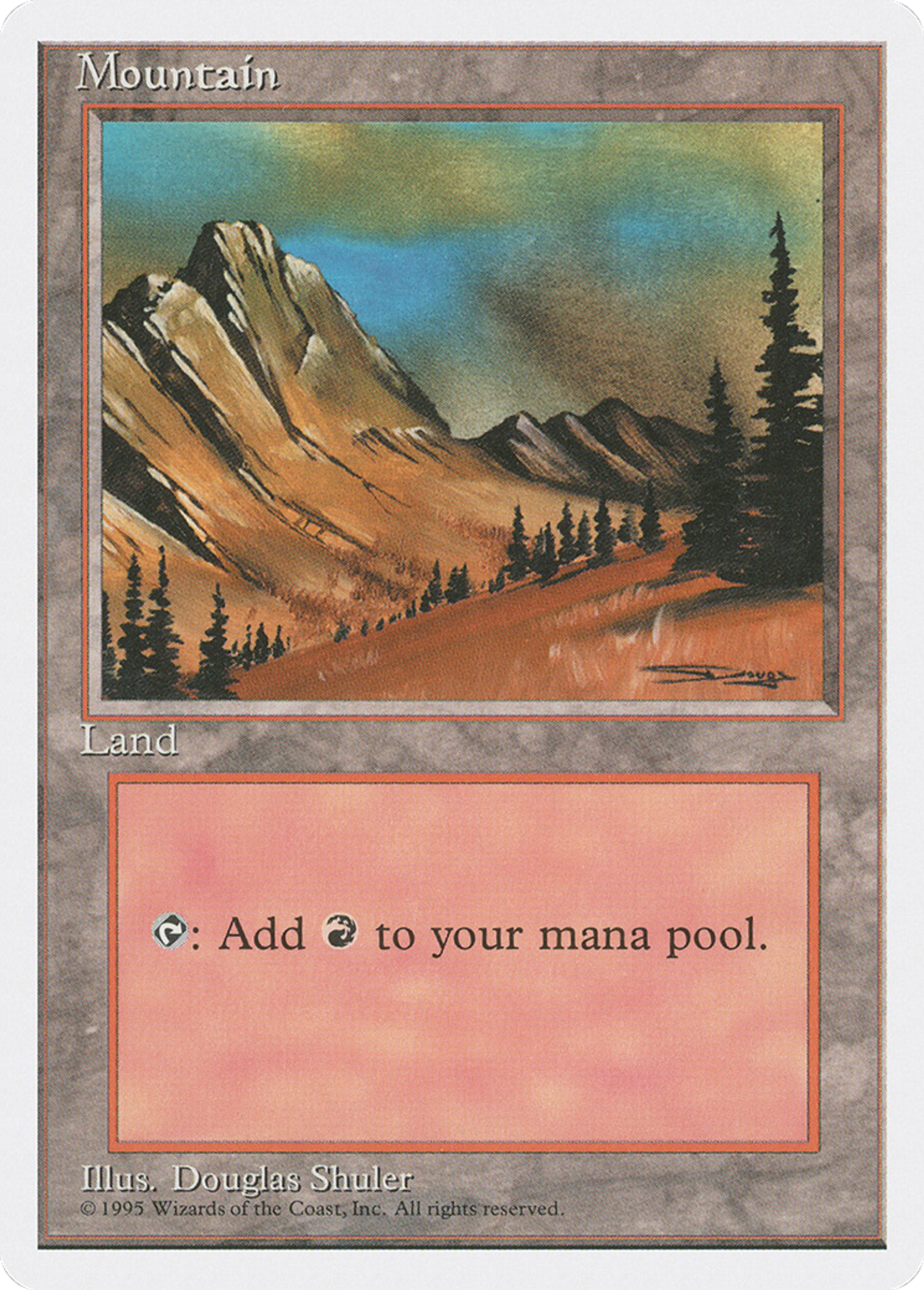 Mountain — Fourth Edition — Magic: The Gathering