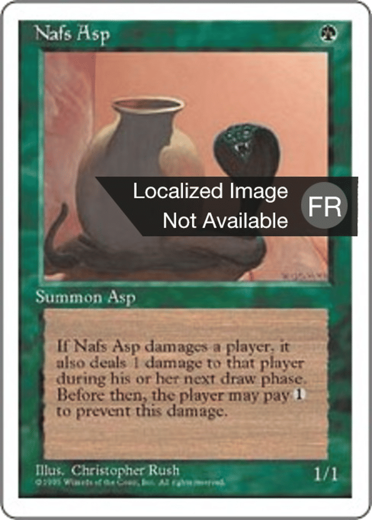 Vipère haje — Fourth Edition — Magic: The Gathering