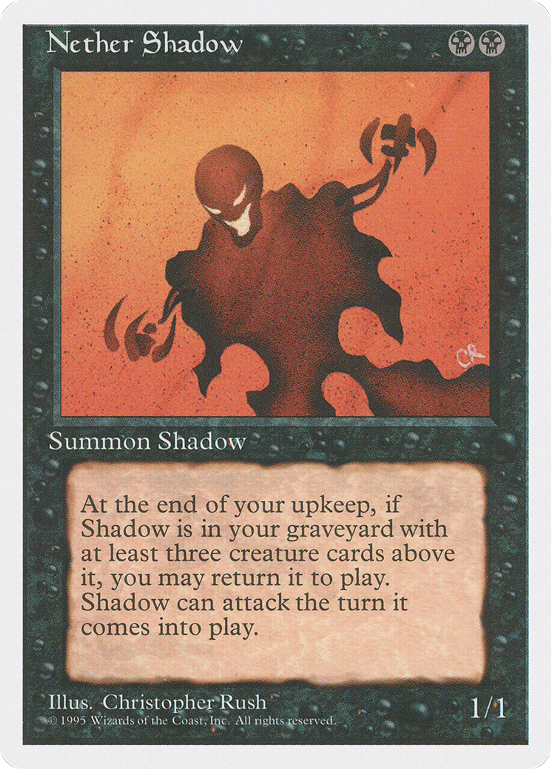 Nether Shadow — Fourth Edition — Magic: The Gathering