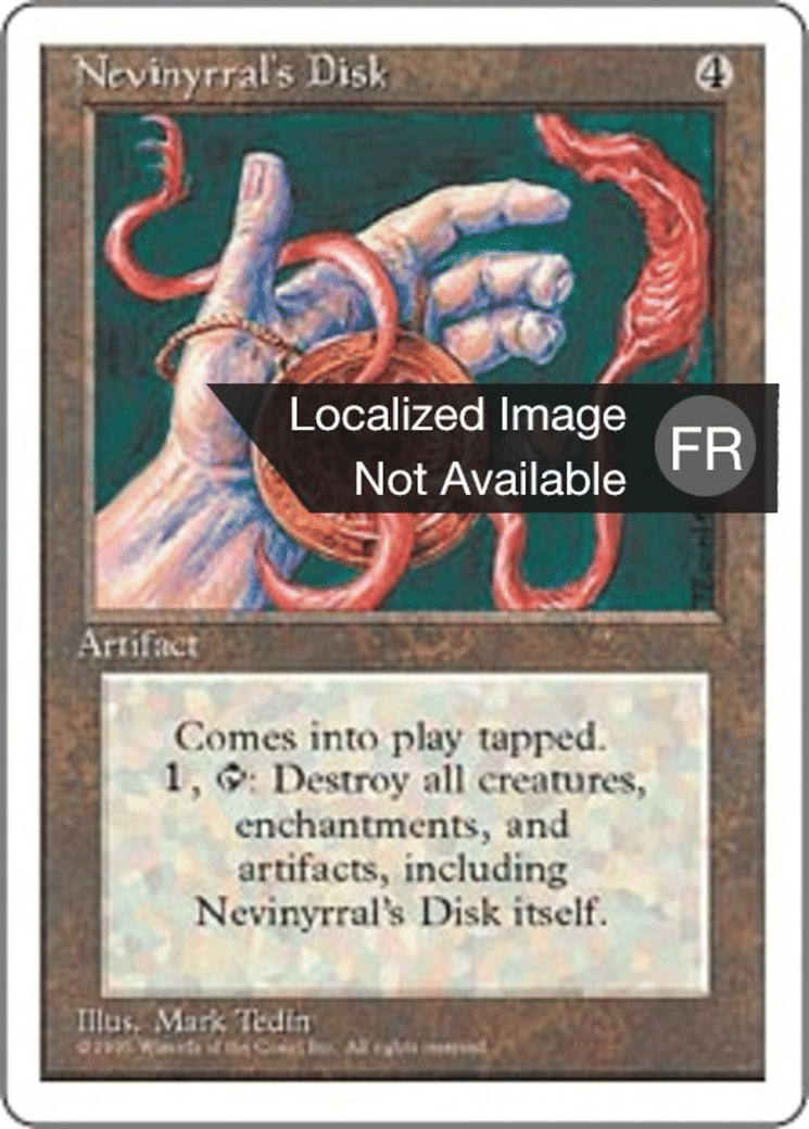 Disque de Nevinyrral — Fourth Edition — Magic: The Gathering