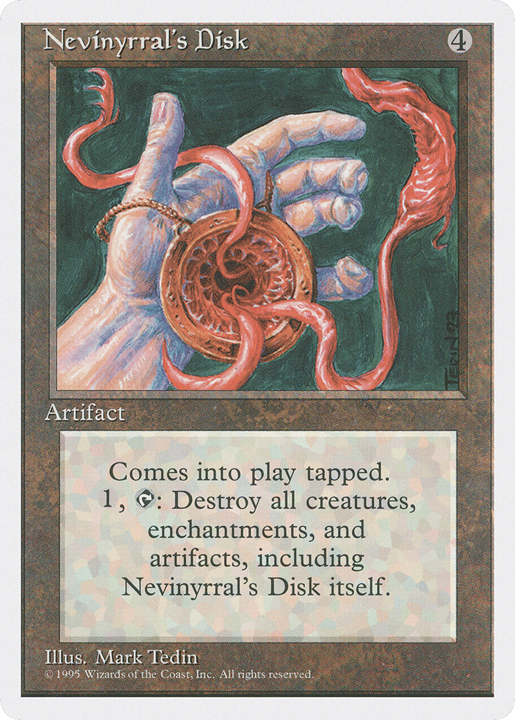 Nevinyrral's Disk — Fourth Edition — Magic: The Gathering