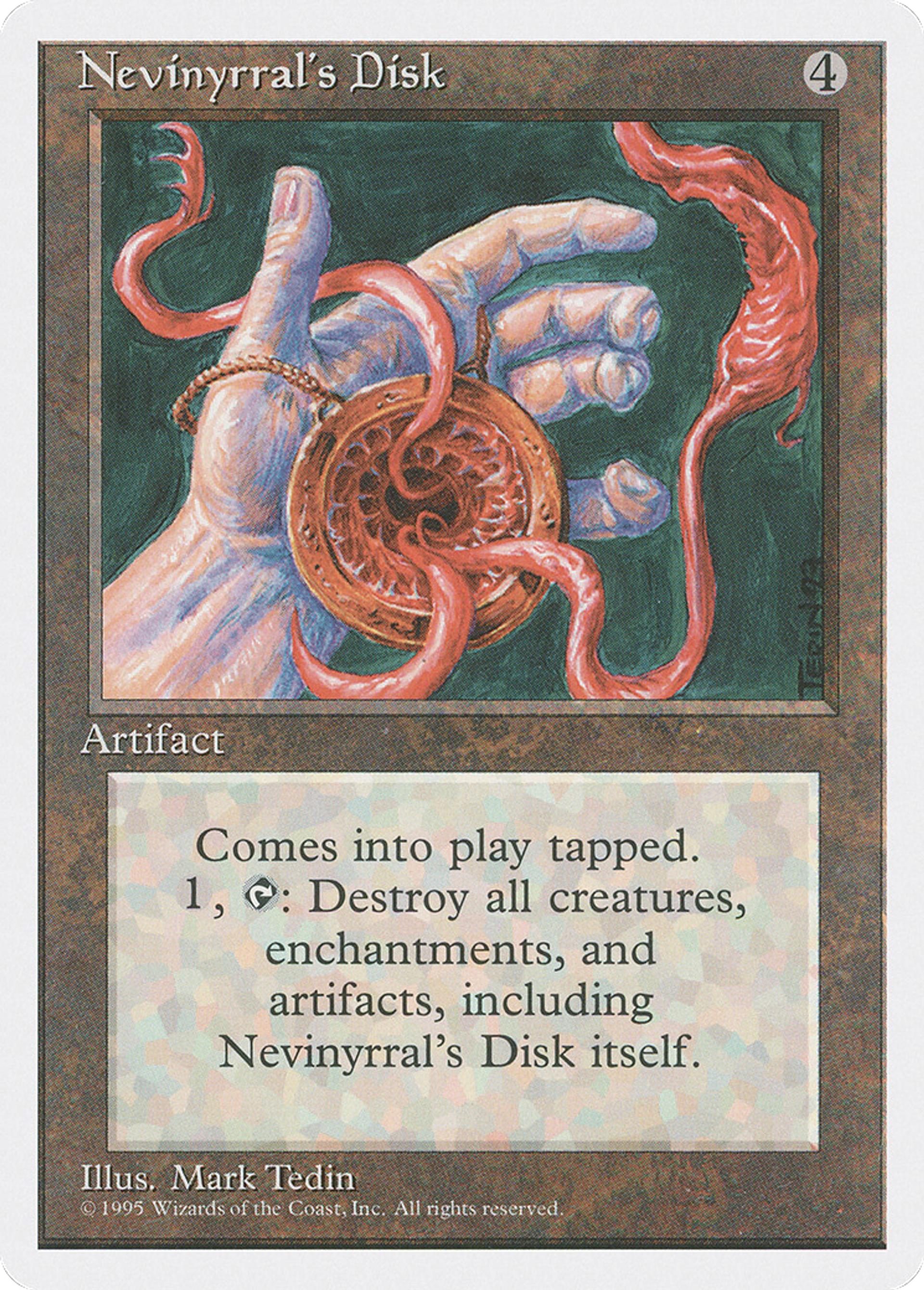Nevinyrral's Disk — Fourth Edition — Magic: The Gathering